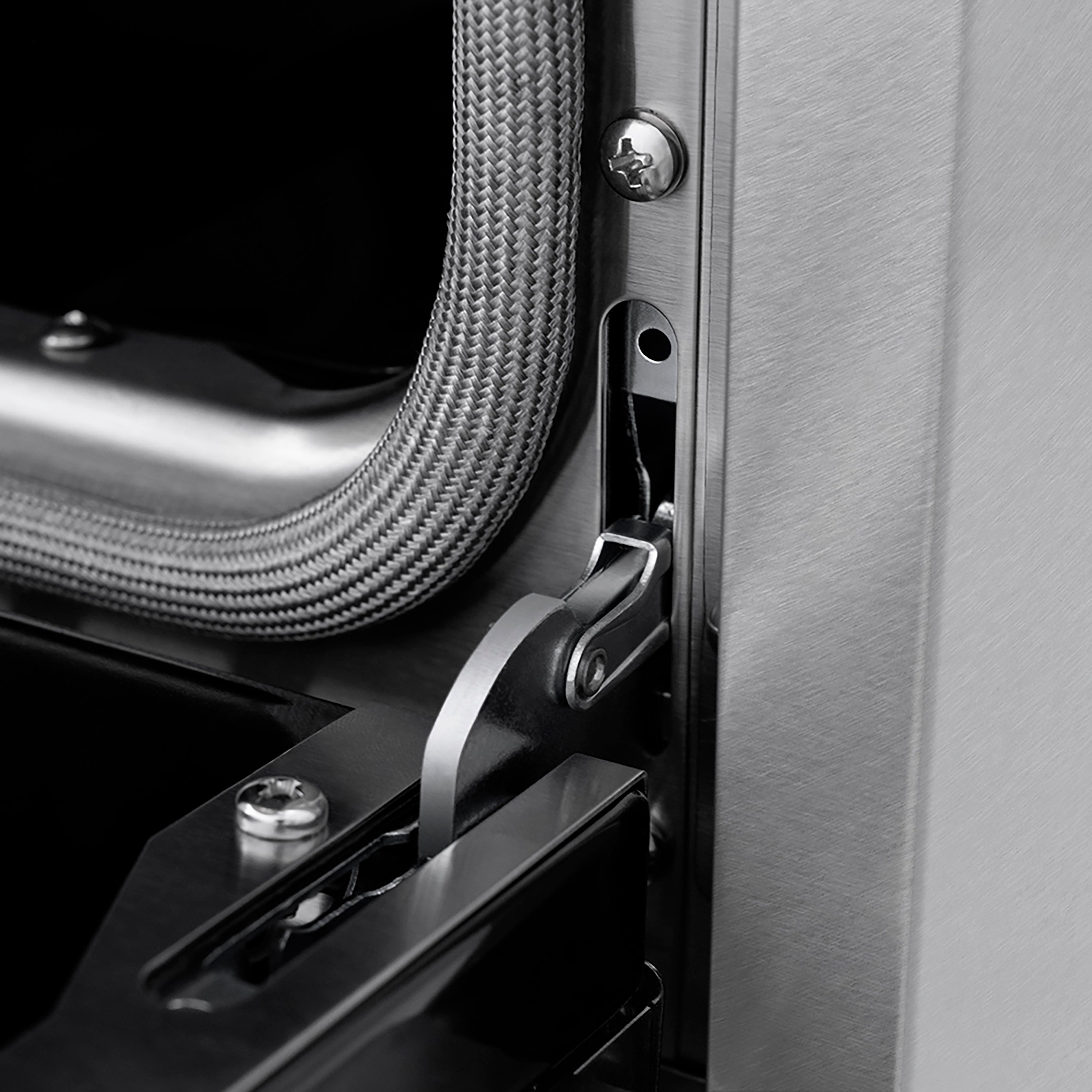 ZLINE Autograph Edition 36 in. 5.2 cu. ft. Paramount Gas Range with 6 Burner DuoPro™ Cooktop and Convection Gas Oven in Satin Stainless Steel with Black Matte Door and Polished Gold Accents (PSGRSZ-BLM36-G)