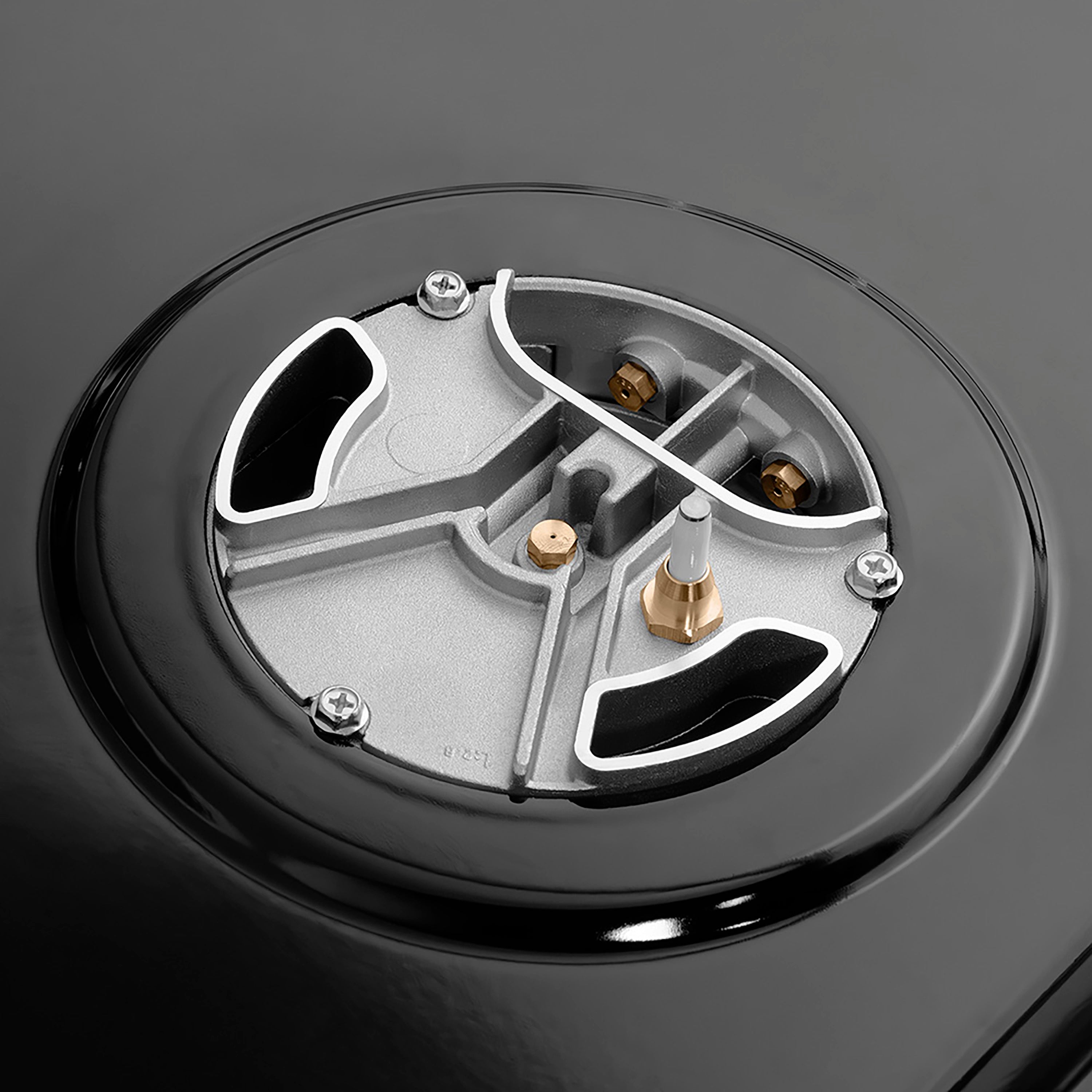 ZLINE Autograph Edition 30 in. Paramount Gas Rangetop with 4 Burner DuoPro™ Cooktop in Satin Stainless Steel and Polished Gold Accents (PSRTSZ-30-G)