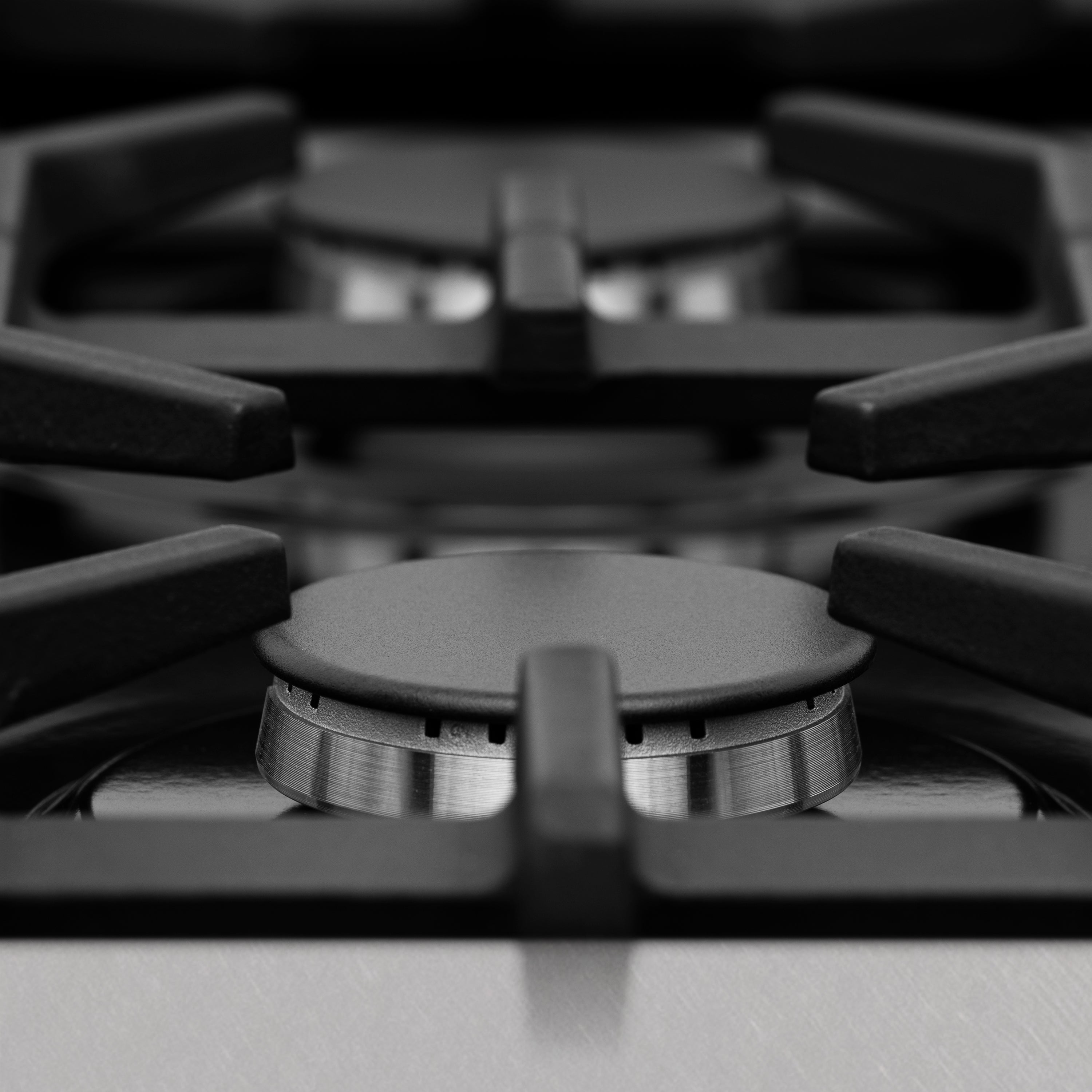 ZLINE 30 in. 4.0 cu. ft. Legacy Dual Fuel Range with 4 Burner Gas Cooktop and Electric Convection Oven in Satin Stainless Steel with Griddle (RAS-SN-GR-30)