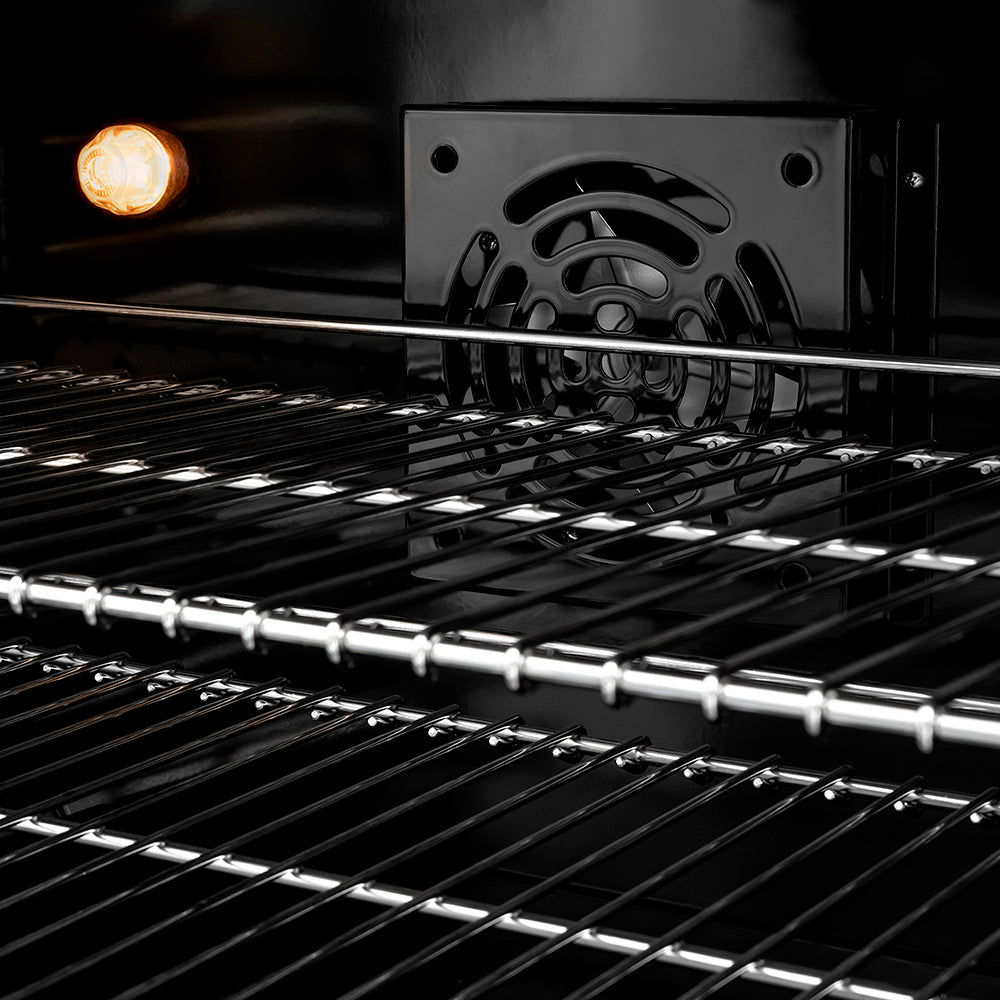 ZLINE Autograph Edition 30 in. 4.2 cu. ft. Paramount Dual Fuel Range with 4 Burner DuoPro™ Cooktop and Electric Convection Oven in Stainless Steel with White Matte Door and Champagne Bronze Accents (PSDRZ-WM-30-CB)