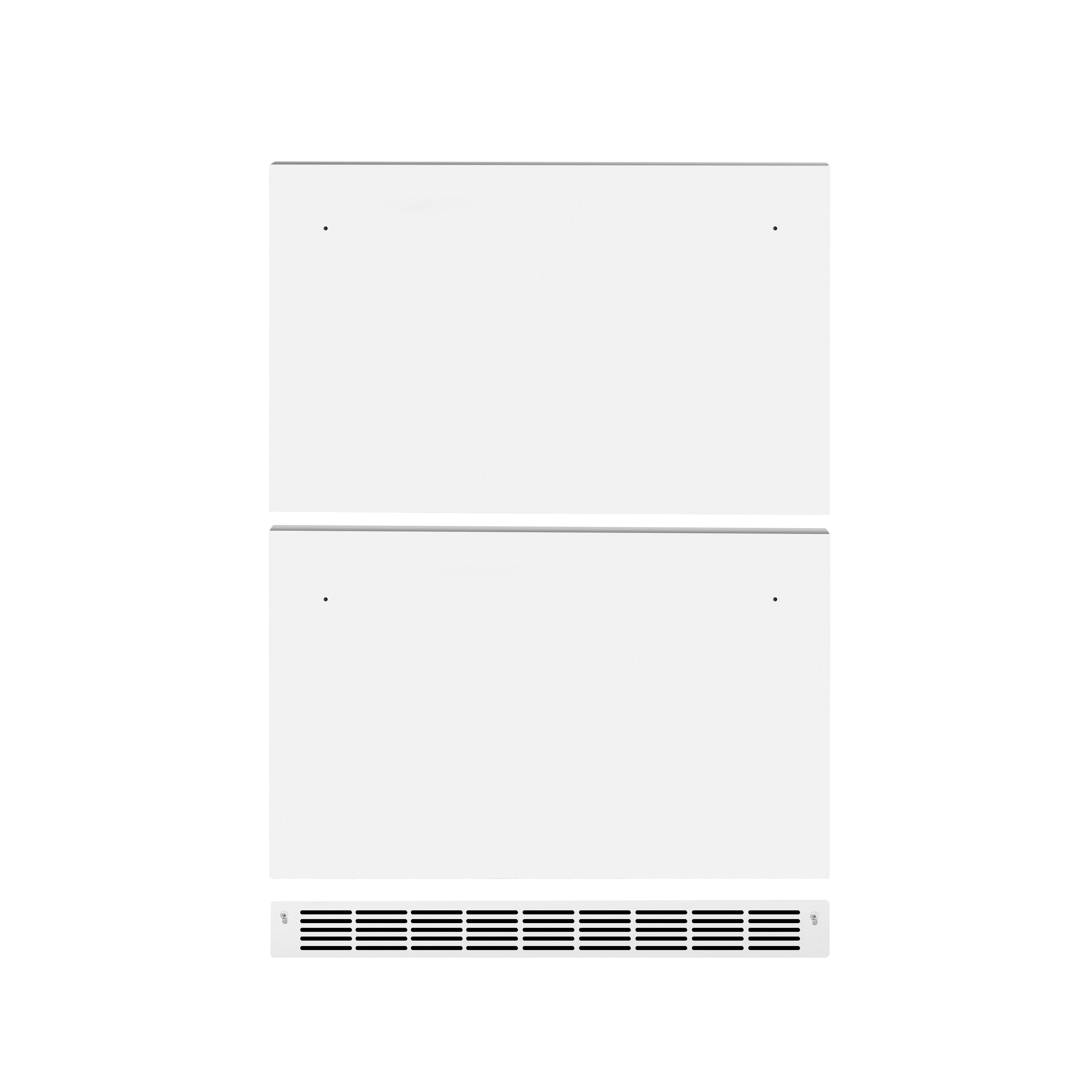 ZLINE 24 In. Touchstone Refrigerator Drawer Panels in White Matte (RDPO-WM-24)