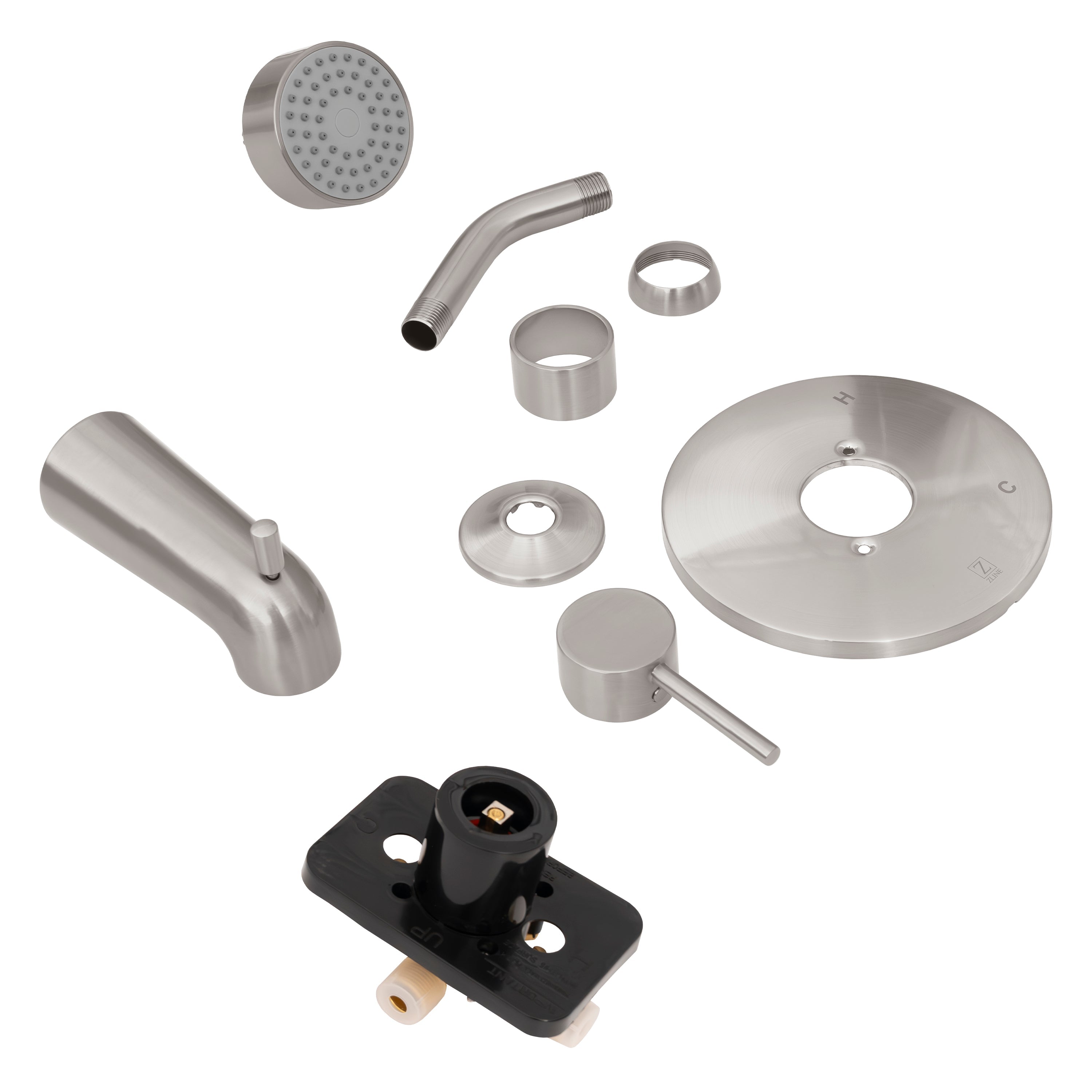 ZLINE Rubicon Elegant Shower System in Brushed Nickel (RBCN1-SHS-BN)