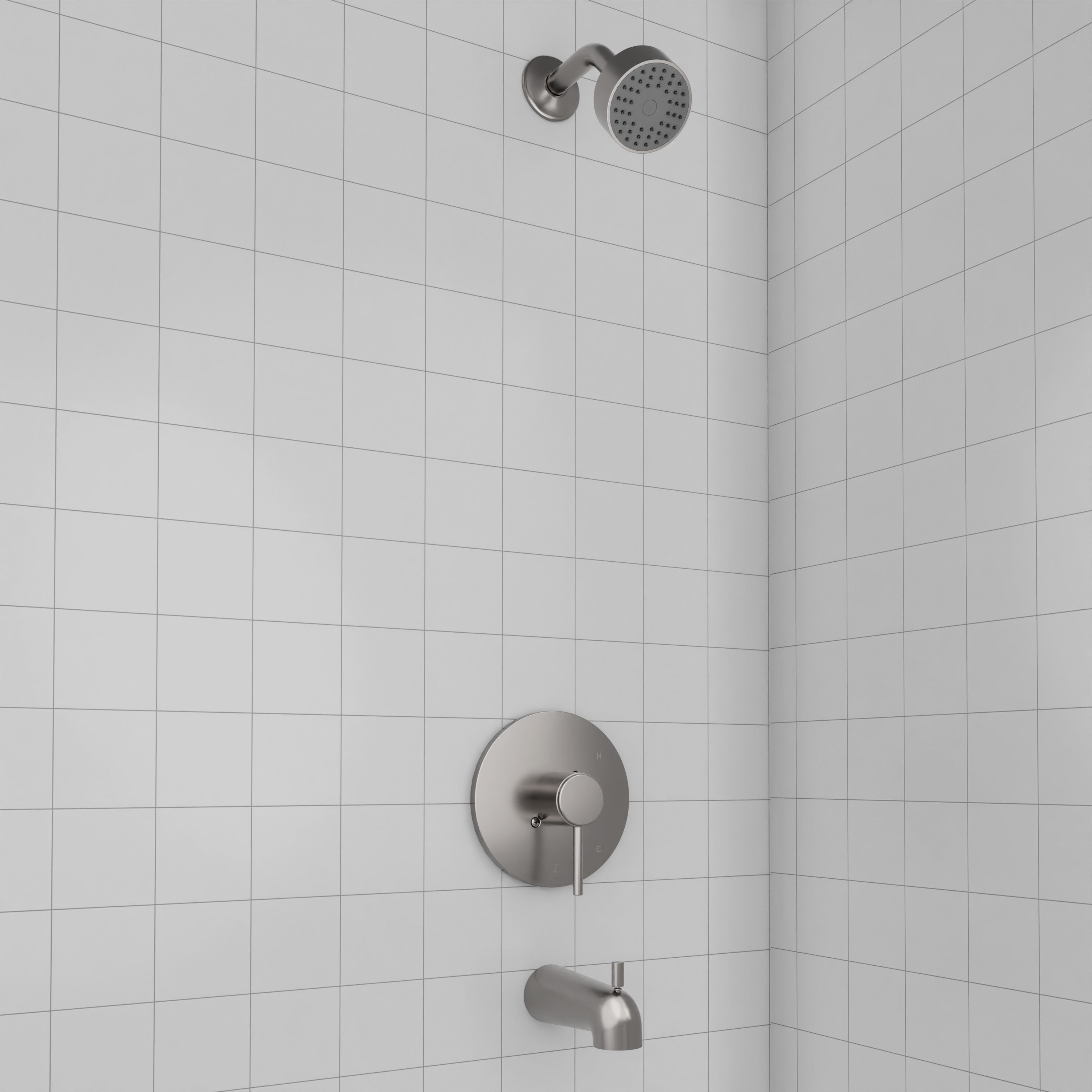 ZLINE Rubicon Elegant Shower System in Brushed Nickel (RBCN1-SHS-BN)