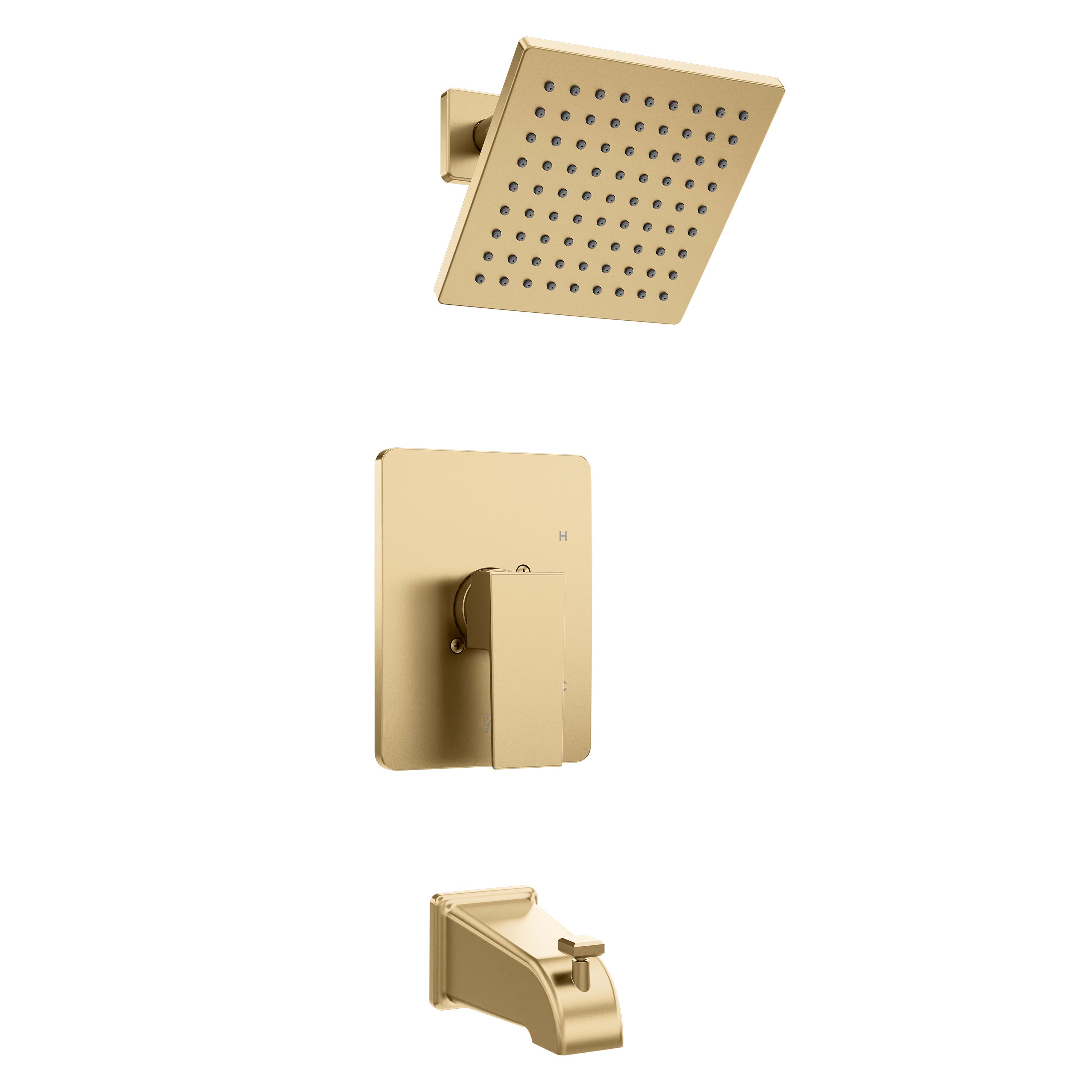 ZLINE Rubicon Modern Shower System in Champagne Bronze (RBCN2-SHS-CB)