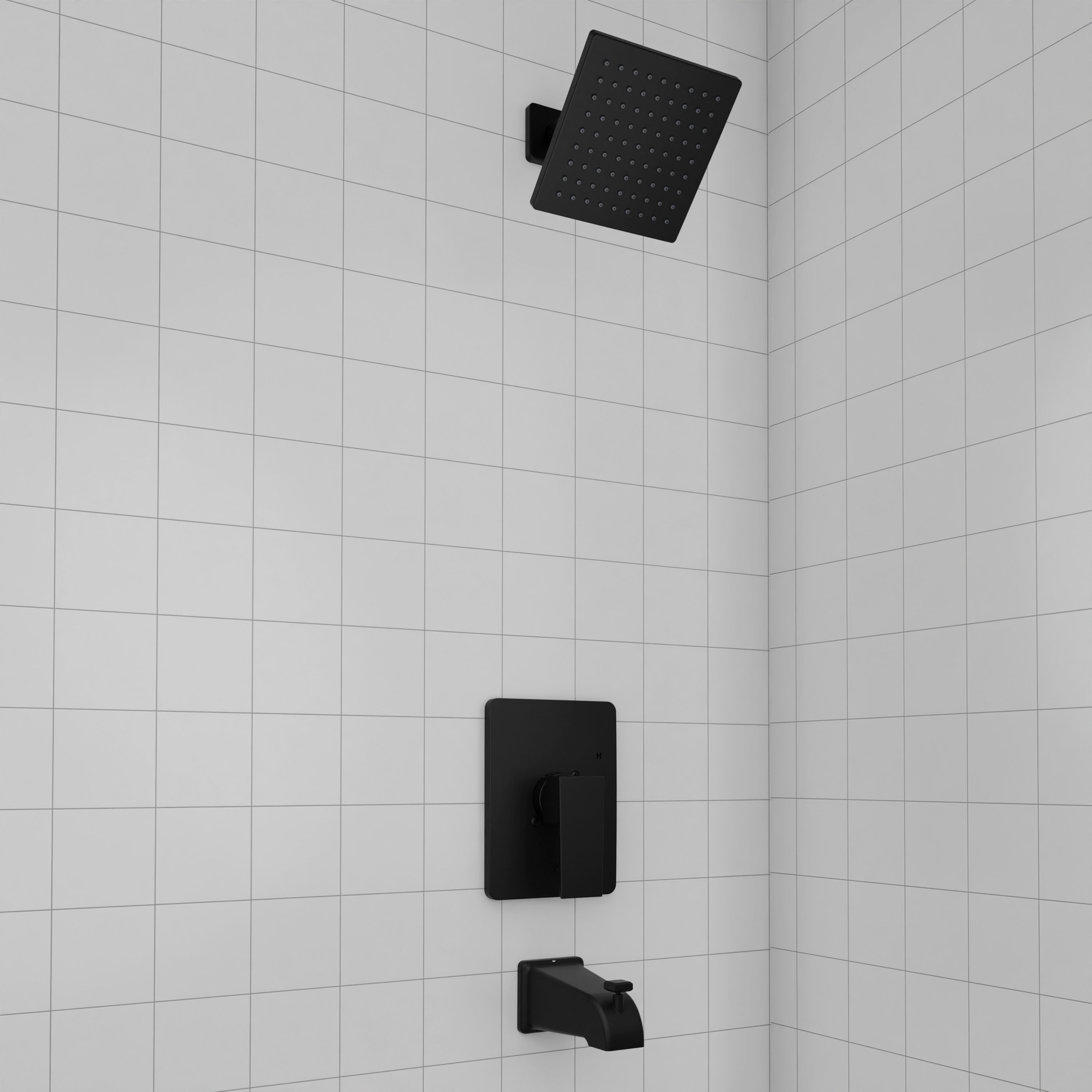 ZLINE Rubicon Modern Shower System in Matte Black (RBCN2-SHS-MB)