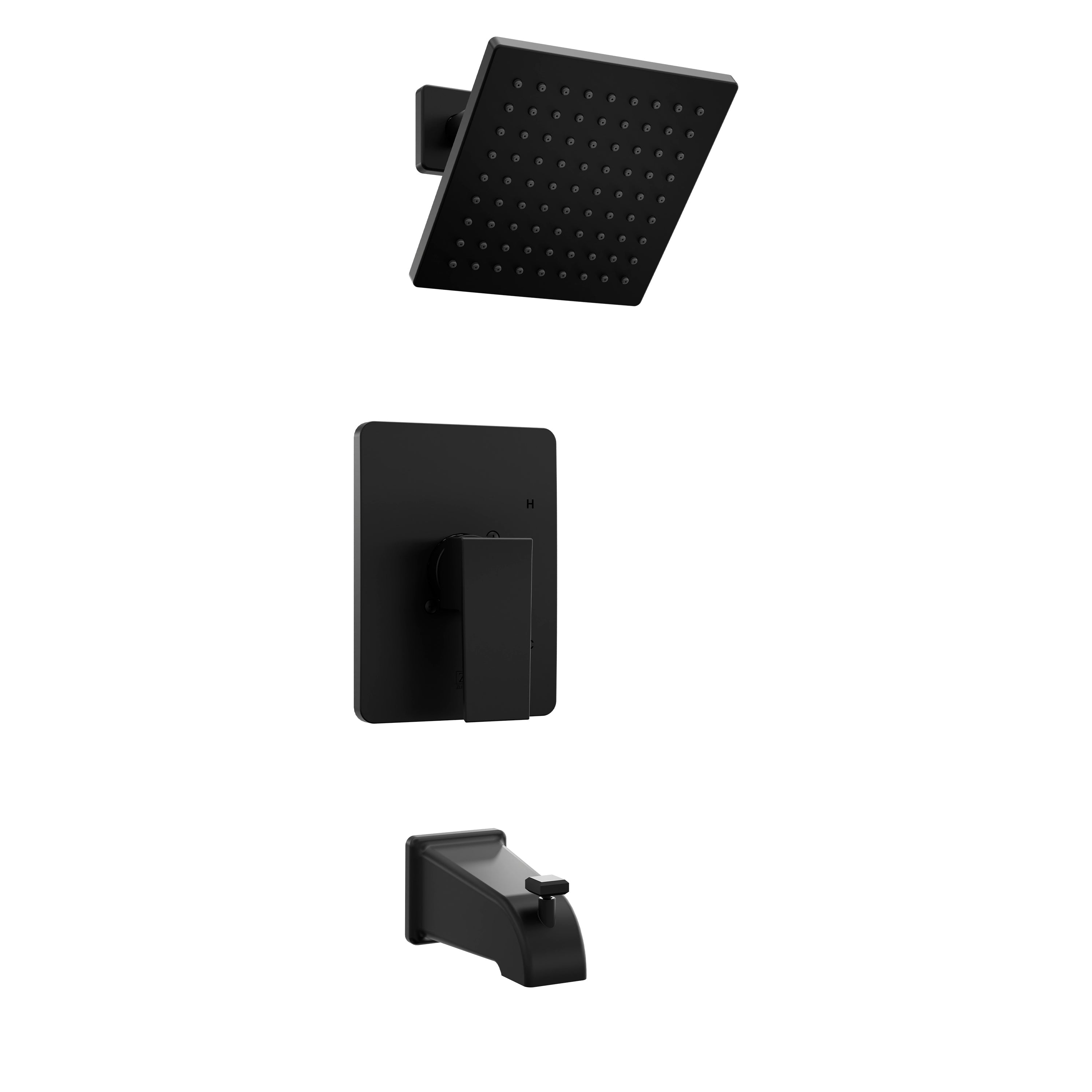 ZLINE Rubicon Modern Shower System in Matte Black (RBCN2-SHS-MB)