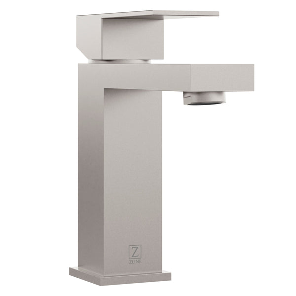 ZLINE Rubicon Modern Single Handle Bath Faucet in Brushed Nickel (RBCN2-BF-BN)