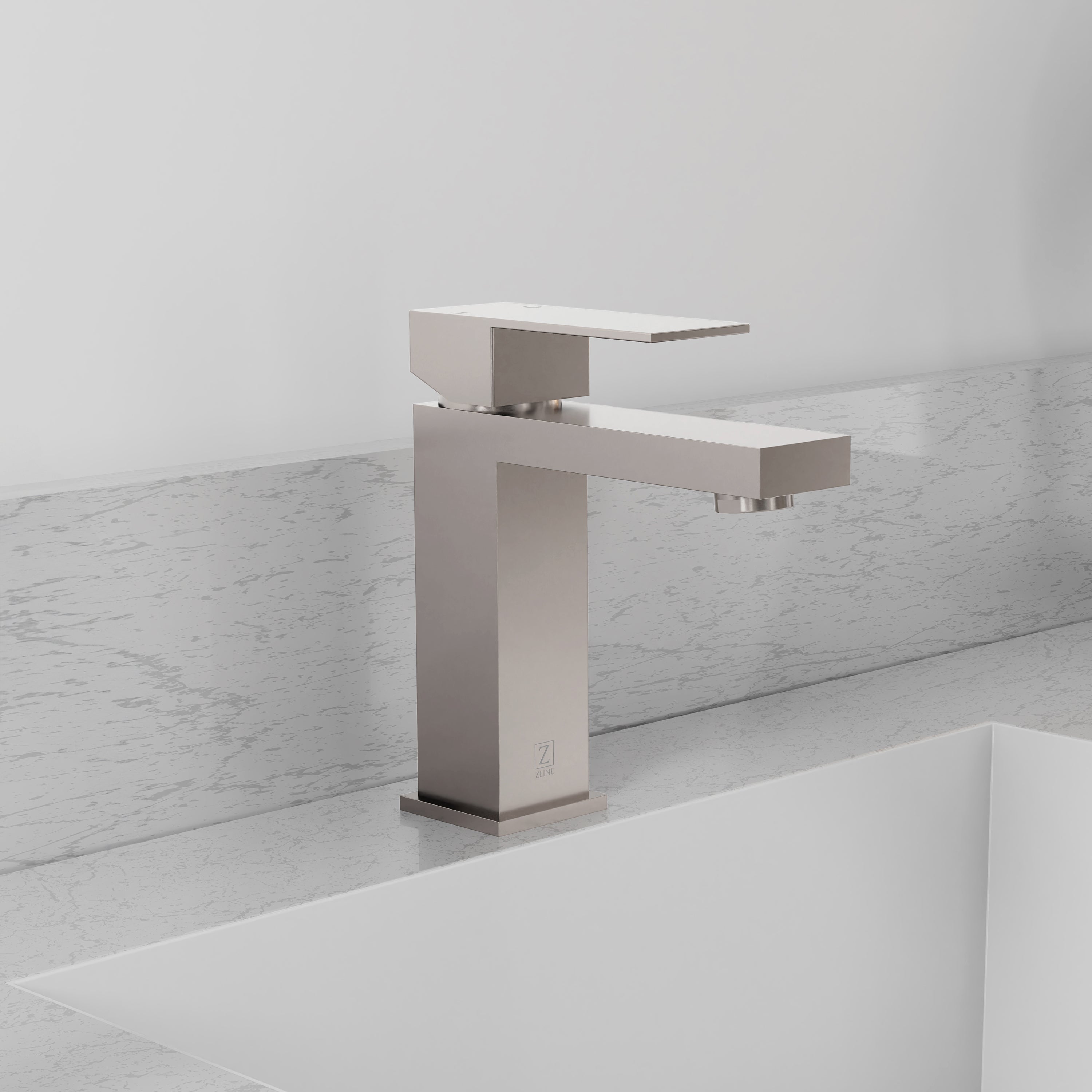 ZLINE Rubicon Modern Single Handle Bath Faucet in Brushed Nickel (RBCN2-BF-BN)