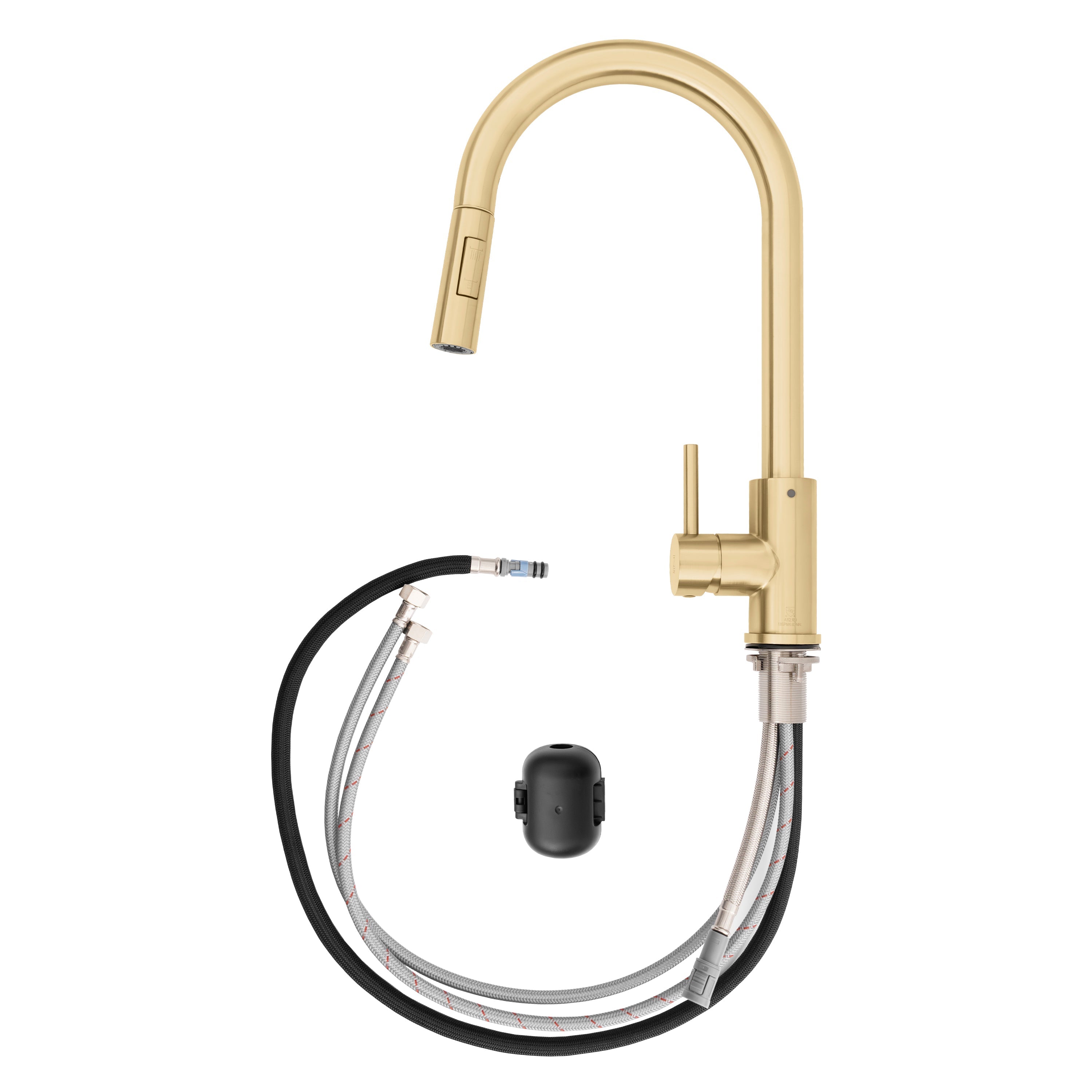 ZLINE Rubicon Pull Down Single Handle Kitchen Faucet in Champagne Bronze (RBCN1-KF-CB)