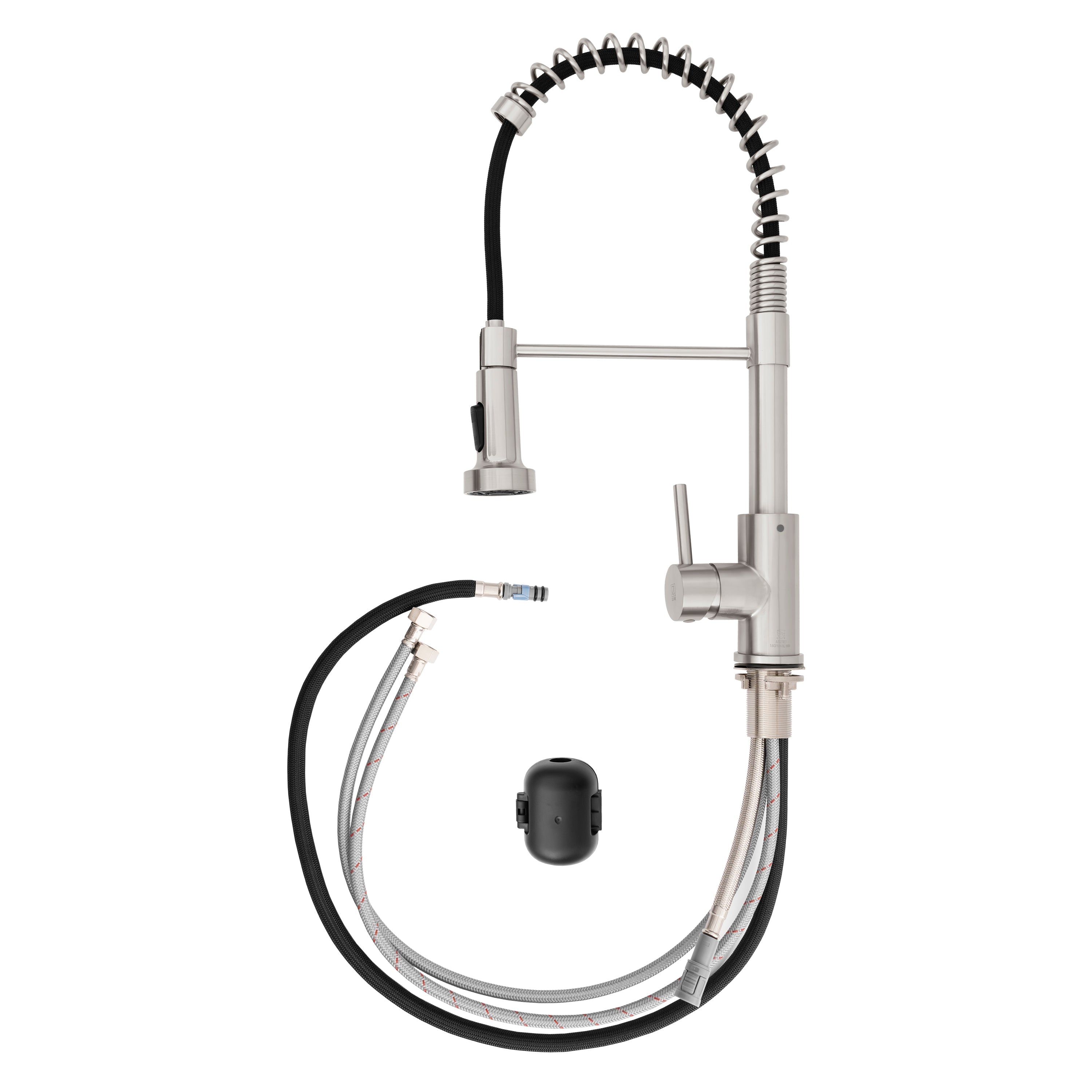 ZLINE Rubicon Pull Down Spring Spray Wand Kitchen Faucet in Brushed Nickel (RBCN2-KF-BN)