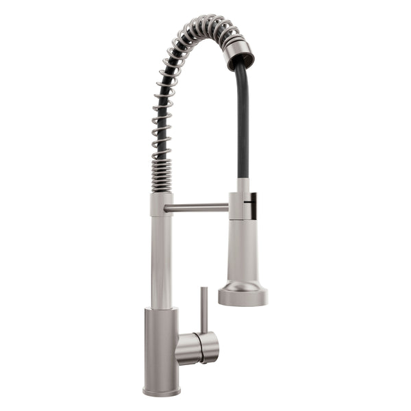 ZLINE Rubicon Pull Down Spring Spray Wand Kitchen Faucet in Brushed Nickel (RBCN2-KF-BN)