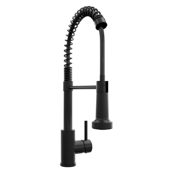 ZLINE Rubicon Pull Down Spring Spray Wand Kitchen Faucet in Matte Black (RBCN2-KF-MB)