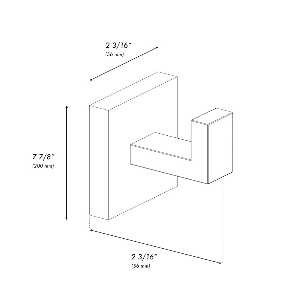 ZLINE Rubicon Towel Hook in Matte Black (RBCN1-HK-MB)