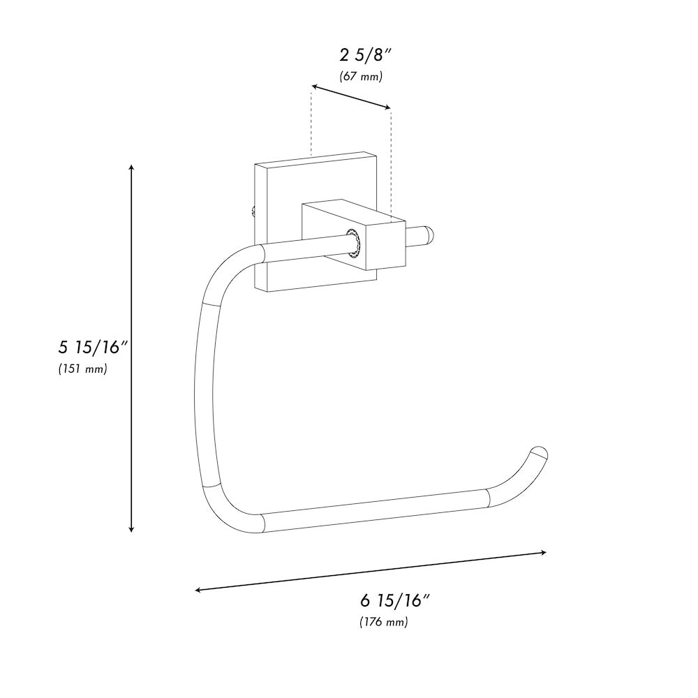 ZLINE Rubicon Towel Ring in Champagne Bronze (RBCN1-TRNG-CB)