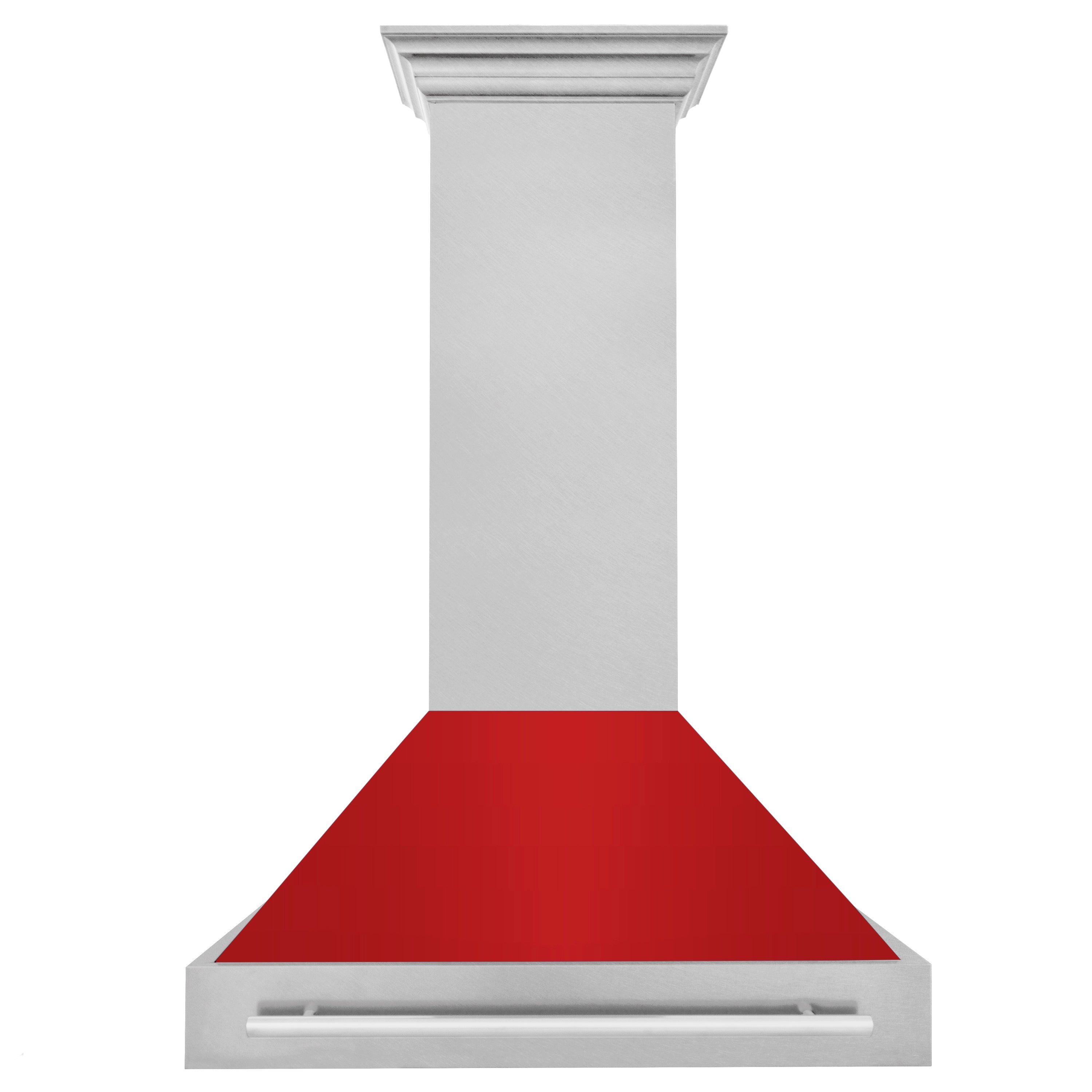 ZLINE 36" Fingerprint Resistant Stainless Steel Range Hood with Red Matte Shell (8654SNX-RM36)