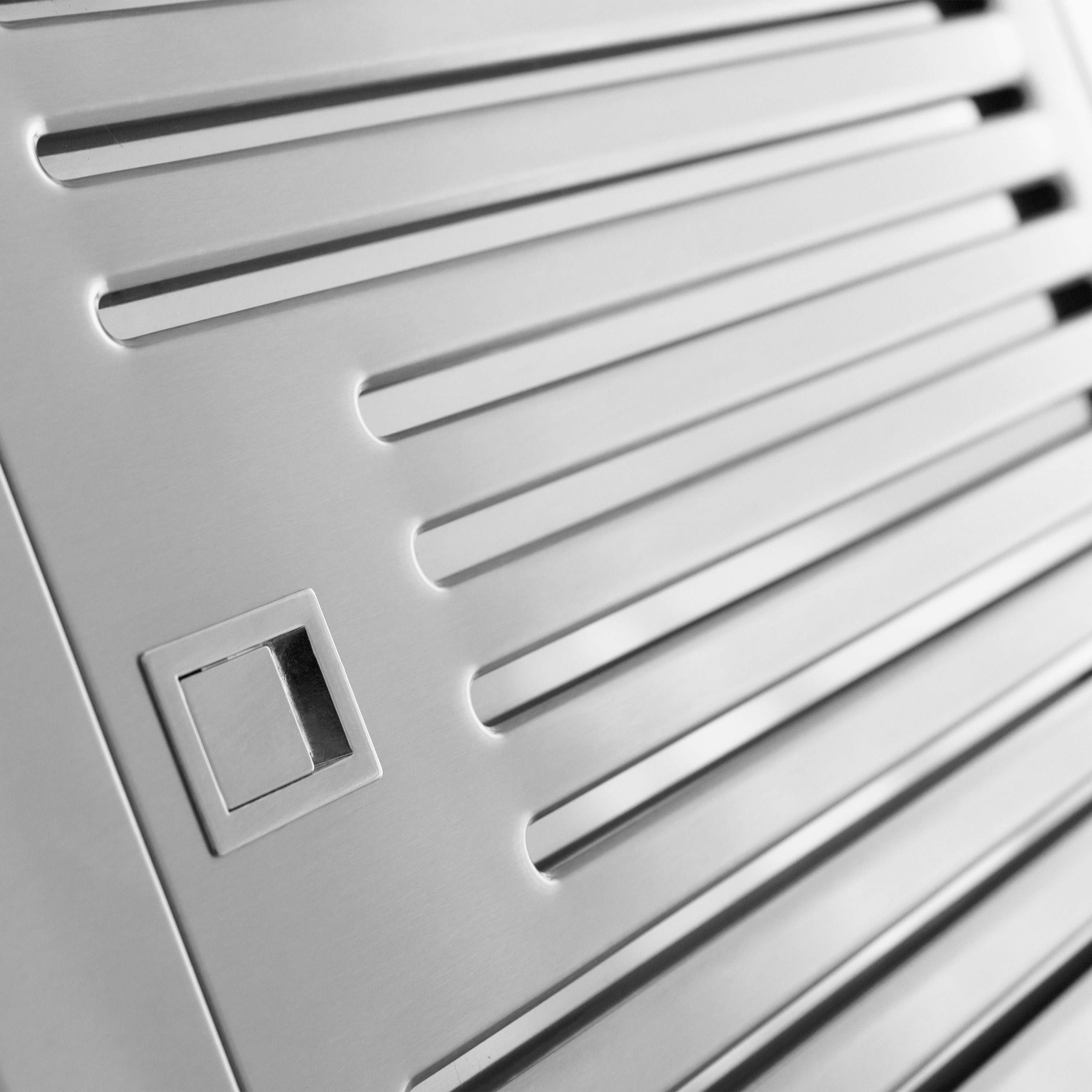 ZLINE 30” Alpine Series Convertible Island Mount Range Hood in Stainless Steel with Remote Control, LED lighting, and Dishwasher-Safe Baffle Filters (ALP70IS-30)