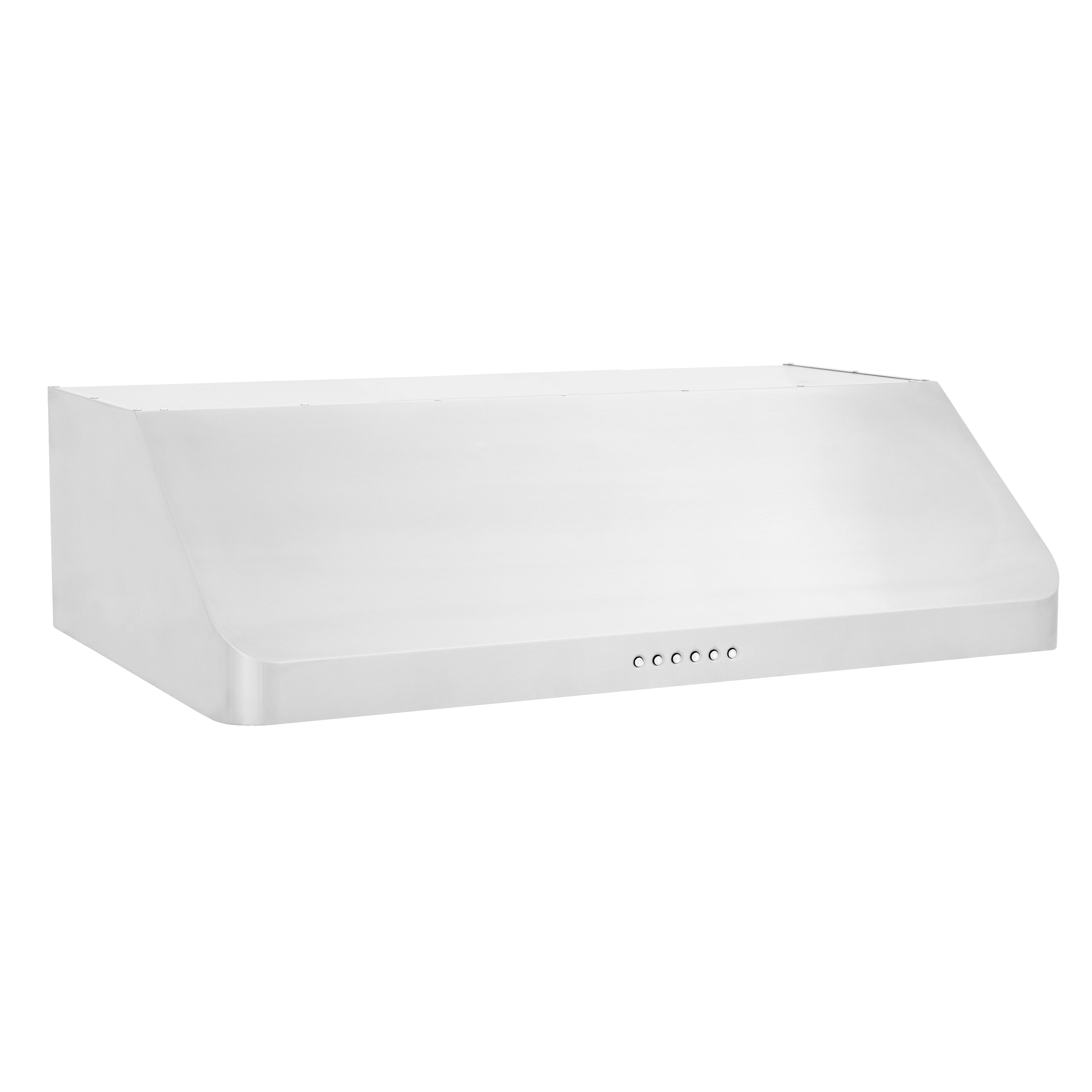 ZLINE 36” Alpine Series Under Cabinet Range Hood in Stainless Steel with Remote Control, LED lighting, and Dishwasher-Safe Baffle Filters (ALP10UC-36)