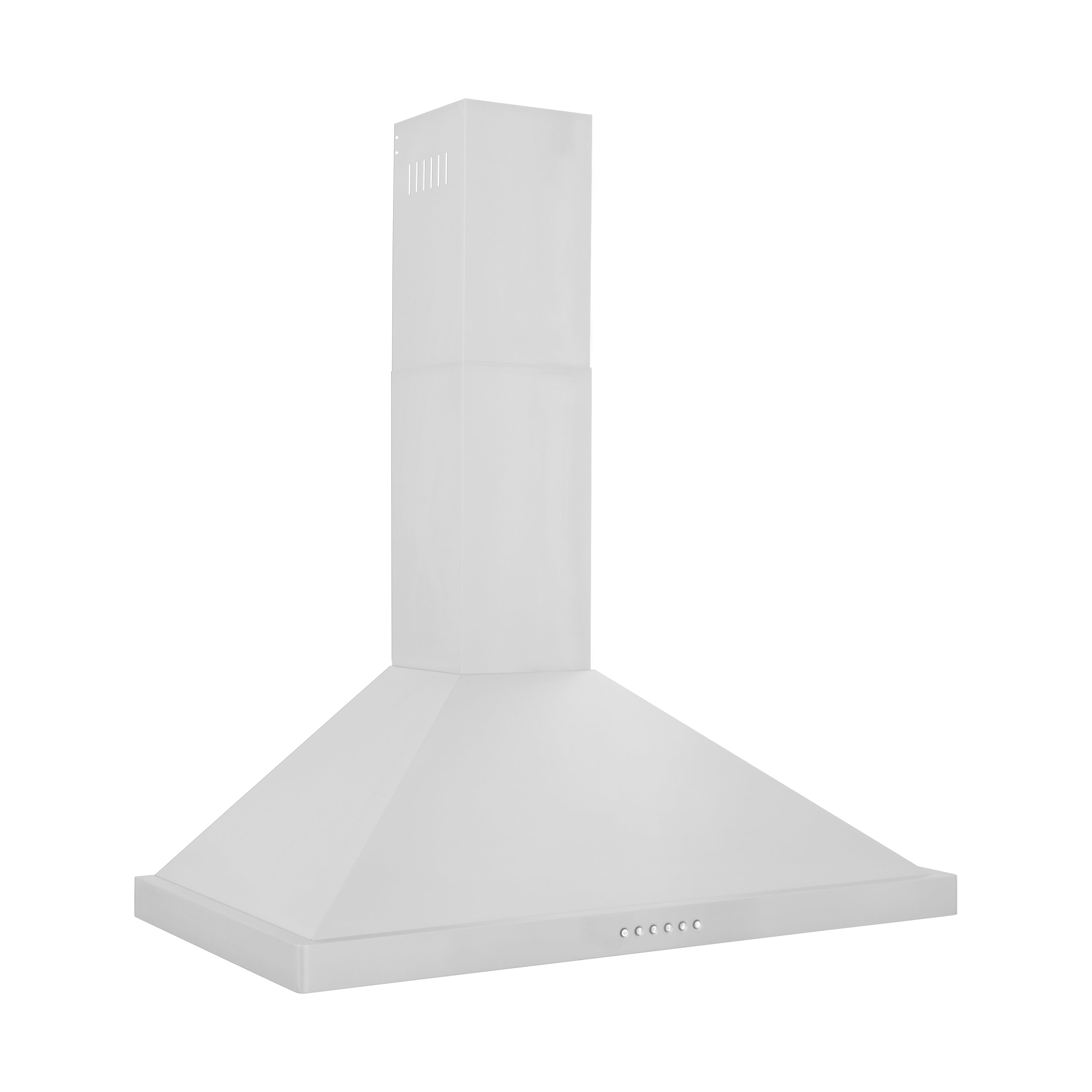 ZLINE 36” Alpine Series Convertible Wall Mount Range Hood in Stainless Steel with Remote Control, LED lighting, and Dishwasher-Safe Baffle Filters (ALP10WL-36)