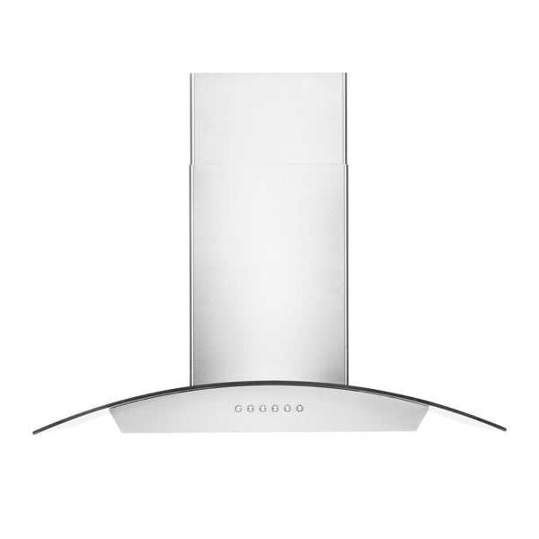 ZLINE 36” Alpine Series Convertible Wall Mount Range Hood in Stainless Steel with Remote Control, LED lighting, and Dishwasher-Safe Baffle Filters (ALP70WL-36)