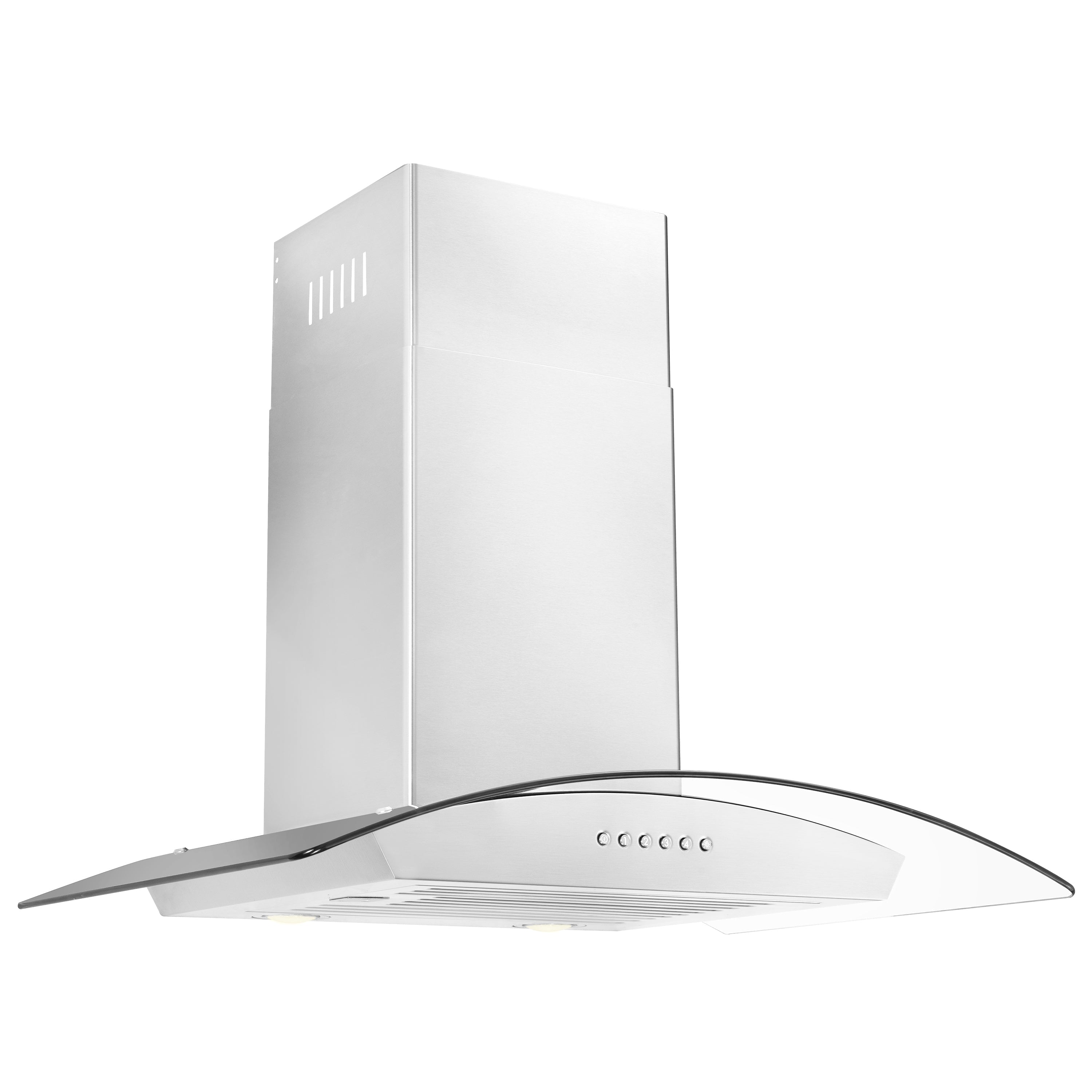 ZLINE 36” Alpine Series Convertible Wall Mount Range Hood in Stainless Steel with Remote Control, LED lighting, and Dishwasher-Safe Baffle Filters (ALP70WL-36)