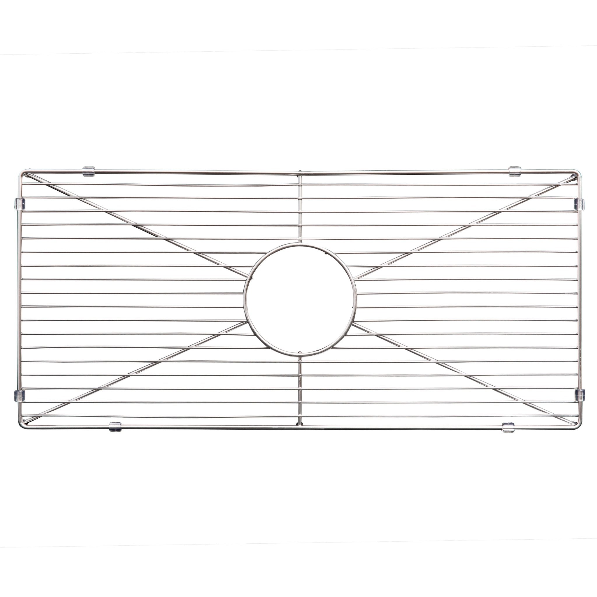 ZLINE 30 in. Venice Farmhouse Apron Front Reversible Single Bowl Fireclay Kitchen Sink with Bottom Grid in White Gloss (FRC5119-WH-30)