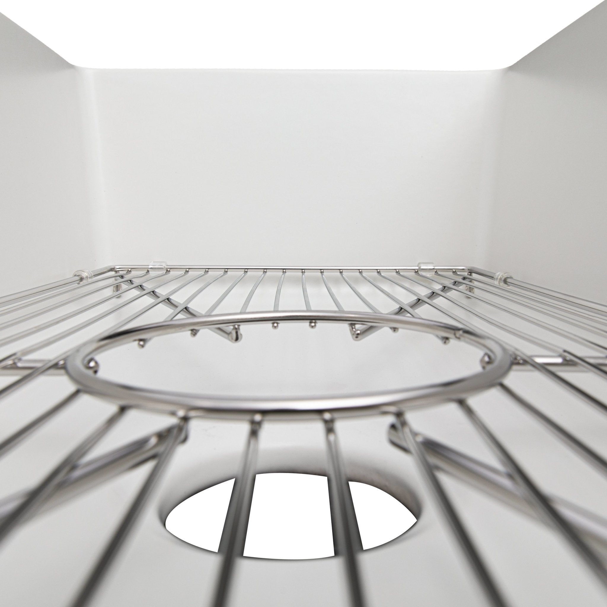 ZLINE 30 in. Venice Farmhouse Apron Front Reversible Single Bowl Fireclay Kitchen Sink with Bottom Grid in White Gloss (FRC5119-WH-30)