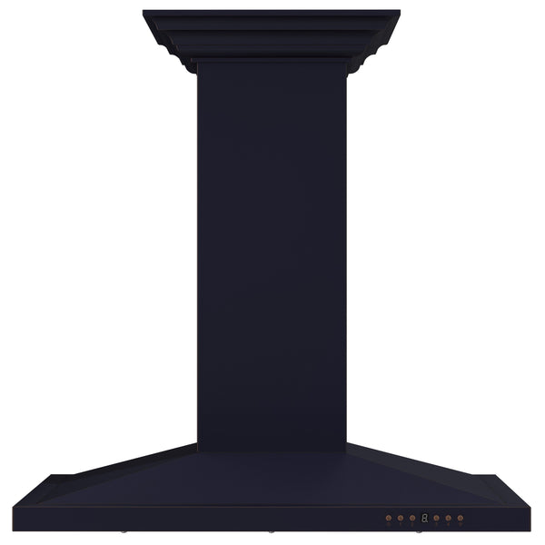 ZLINE 30 in. Designer Series Oil-Rubbed Bronze Convertible Vent Island Mount Range Hood (8GL2Bi-30)