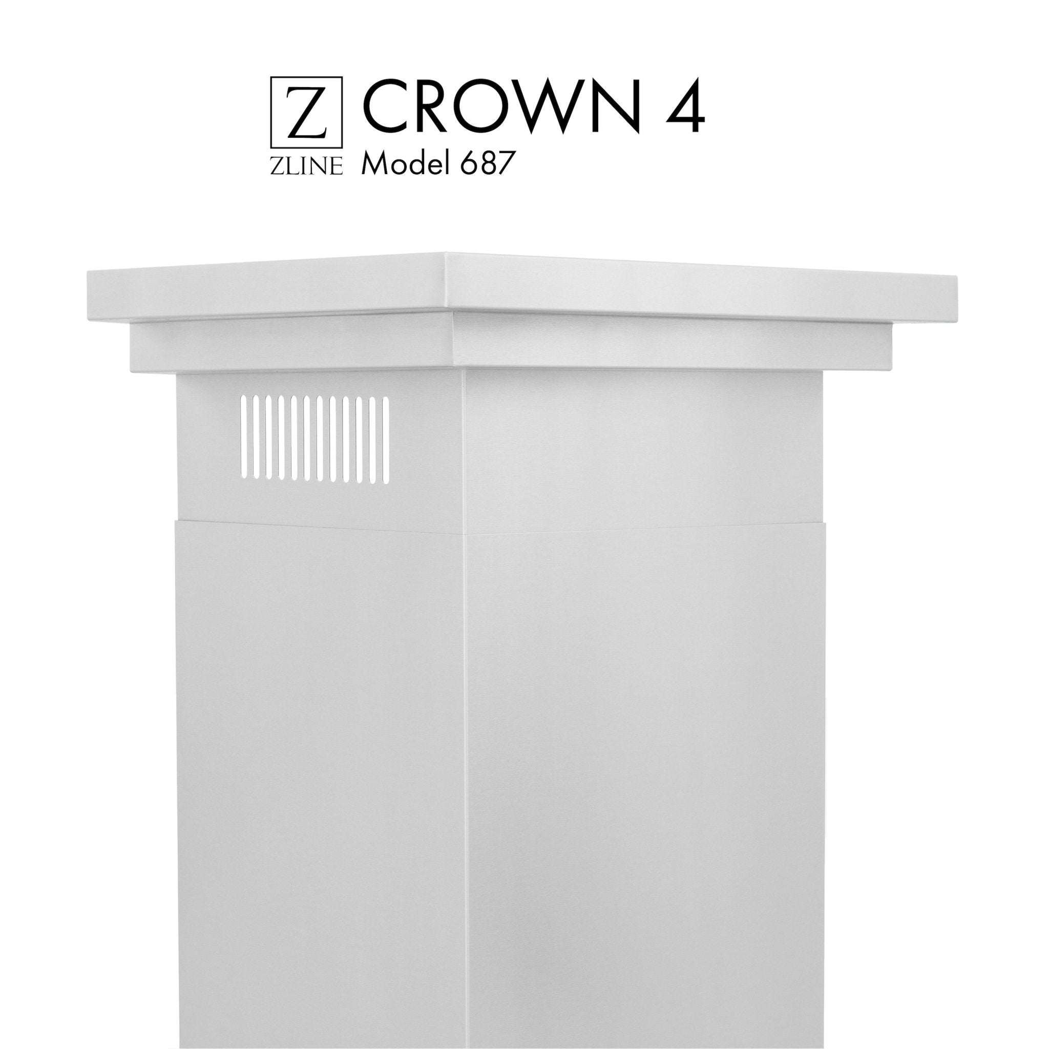 ZLINE Crown Molding Profile 4 for Wall Mount Range Hood (CM4-687)