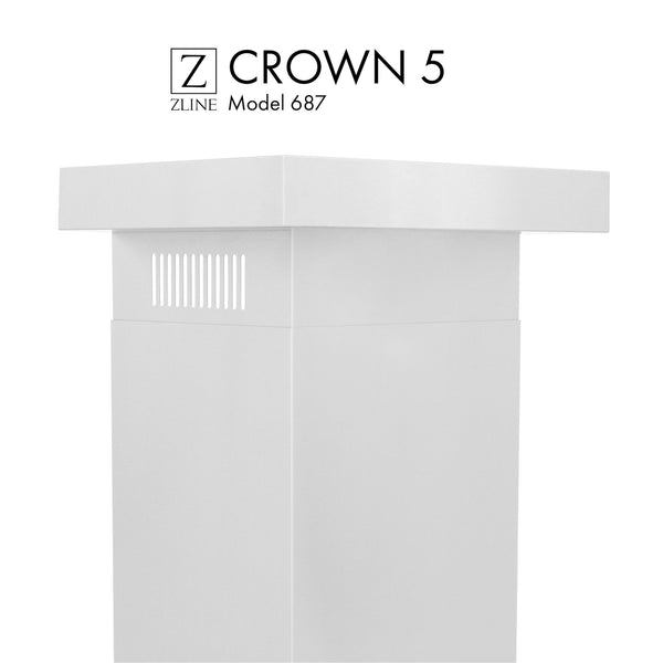 ZLINE Crown Molding Profile 5 for Wall Mount Range Hood (CM5-687)