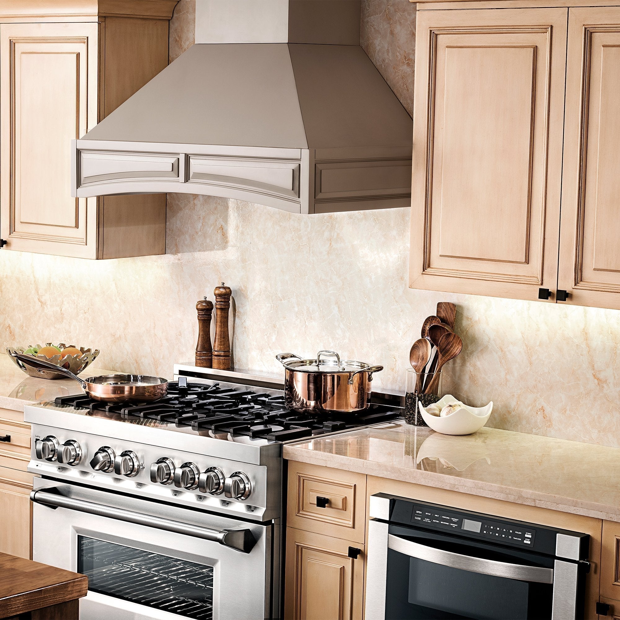 ZLINE Wooden Wall Mount Range Hood in Gray (321UU)