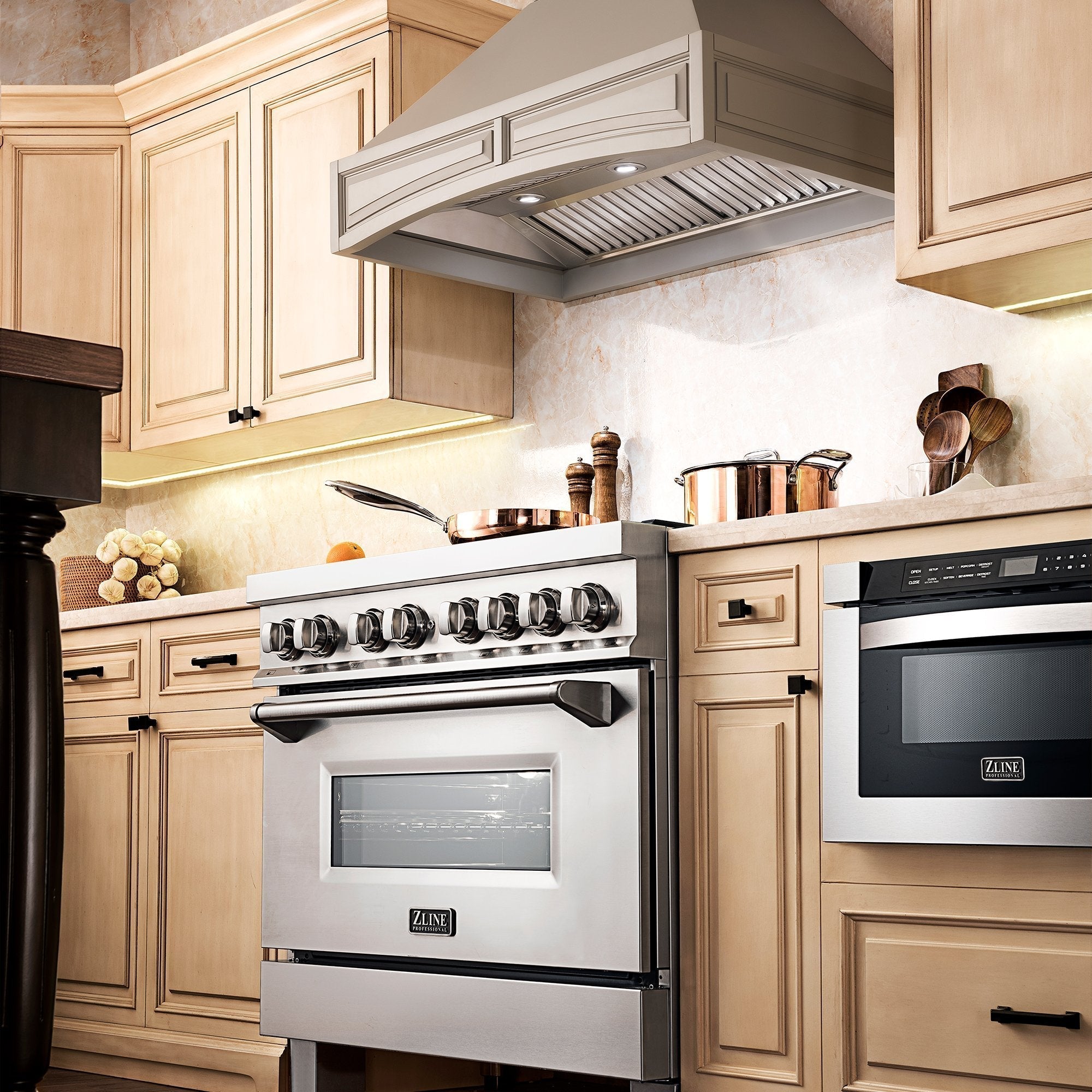 ZLINE Wooden Wall Mount Range Hood in Gray (321UU)