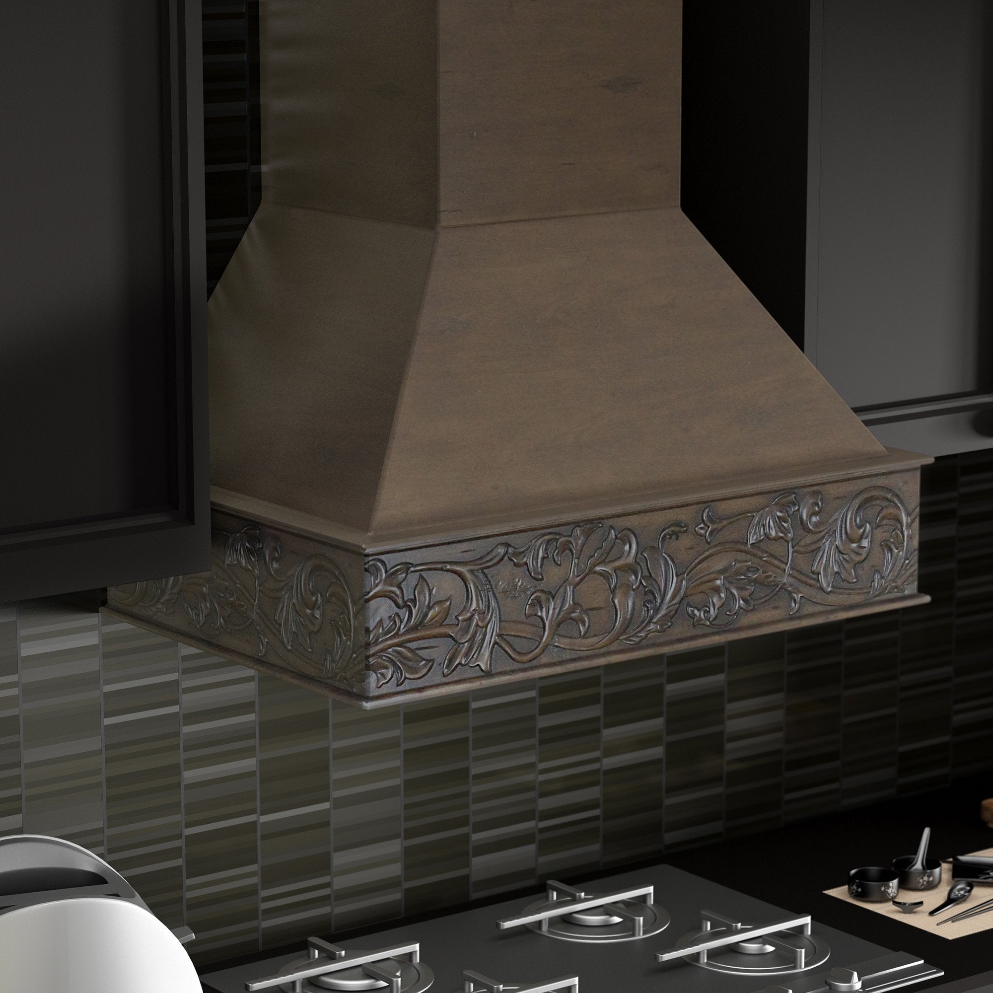 ZLINE 30 in. Convertible Vent Wooden Wall Mount Range Hood in Normandy - Includes Motor (373NN-30)