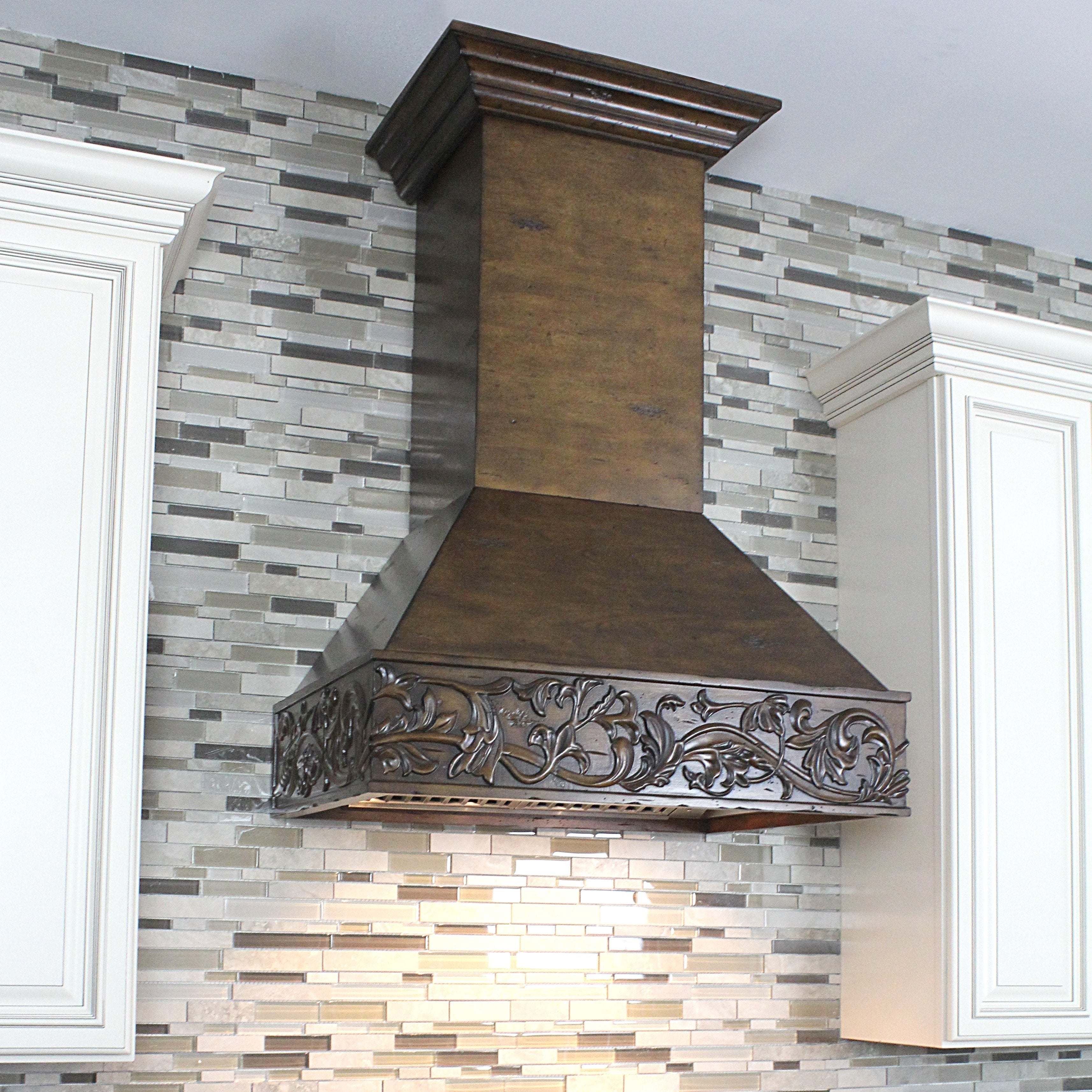 ZLINE 36 in. Wooden Wall Mount Range Hood in Normandy - Includes Motor