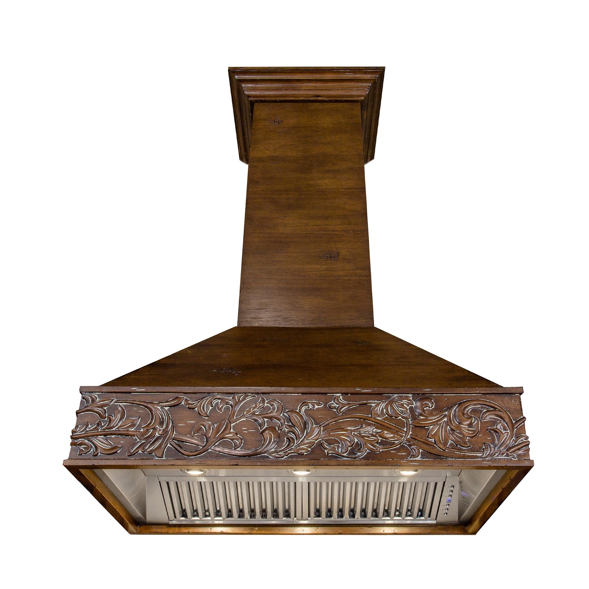 ZLINE 48" Ducted Wooden Wall Mount Range Hood in Walnut (373RR-48)