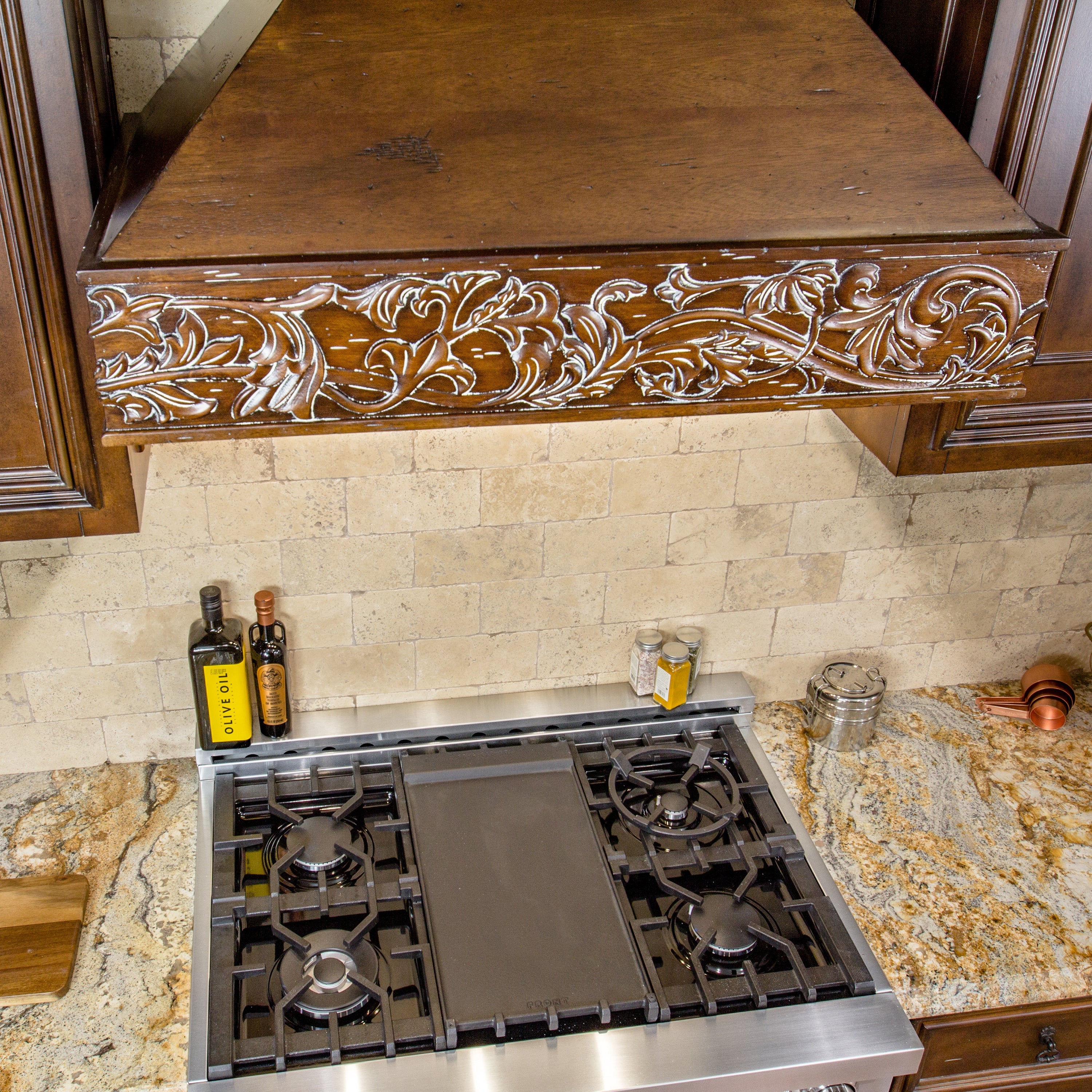 ZLINE 36" Ducted Wooden Wall Mount Range Hood in Walnut (373RR-36)