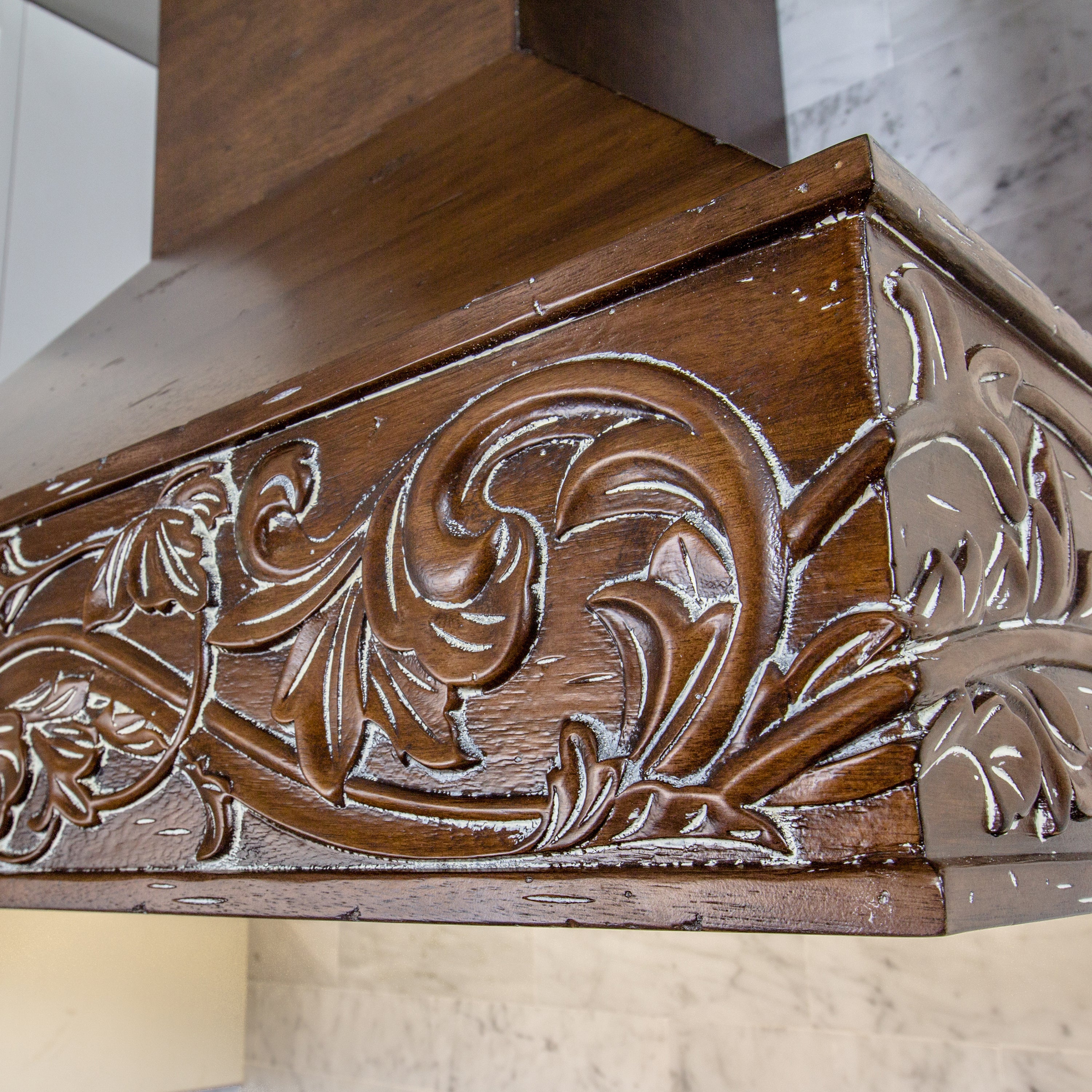 ZLINE 36" Ducted Wooden Wall Mount Range Hood in Walnut (373RR-36)