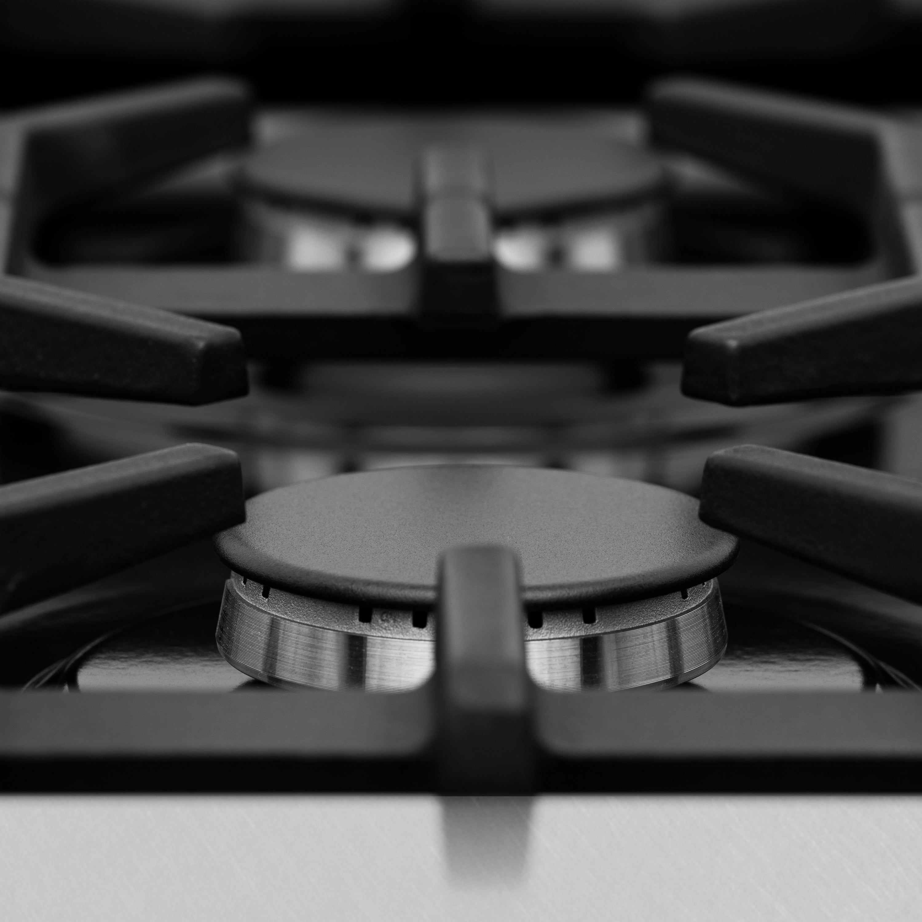 ZLINE 48 in. 6.0 cu. ft. Legacy Dual Fuel Range with 7 Burner Gas Cooktop and 2 Electric Ovens in Satin Stainless Steel with Griddle (RAS-SN-GR-48)