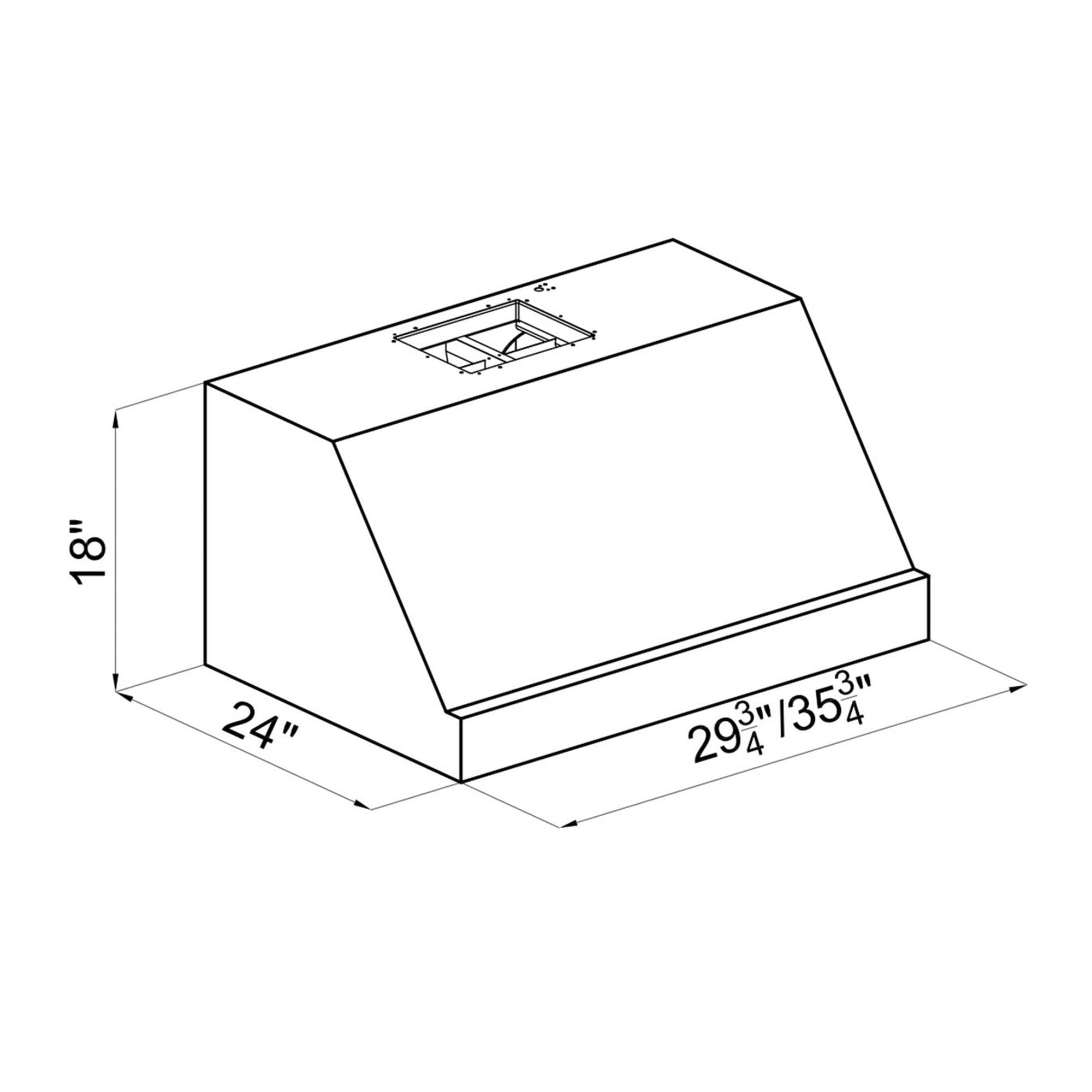 ZLINE 30 in. Under Cabinet Range Hood in Stainless Steel (435-30)