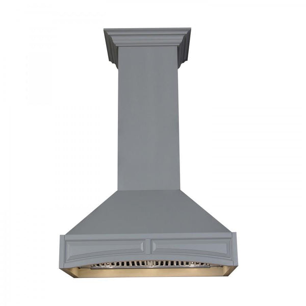 ZLINE Wooden Wall Mount Range Hood in Gray (321UU)