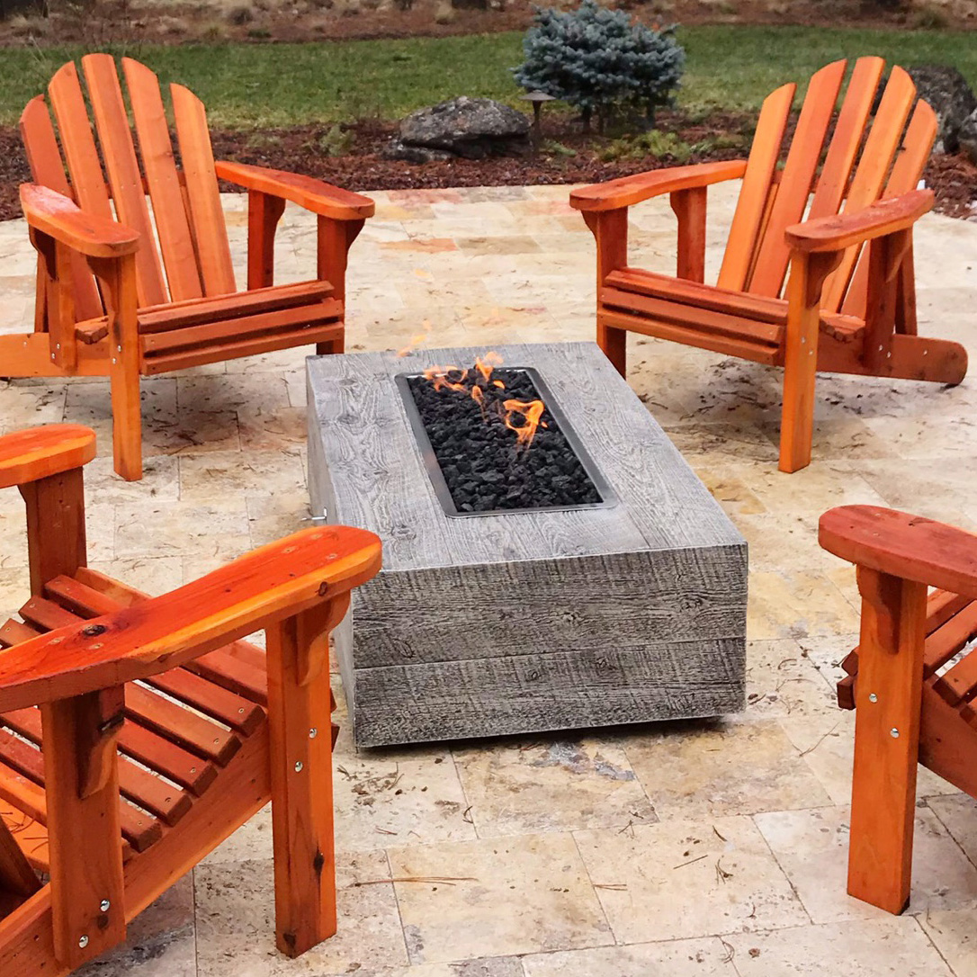 CORONADO WOODGRAIN CONCRETE FIRE PIT