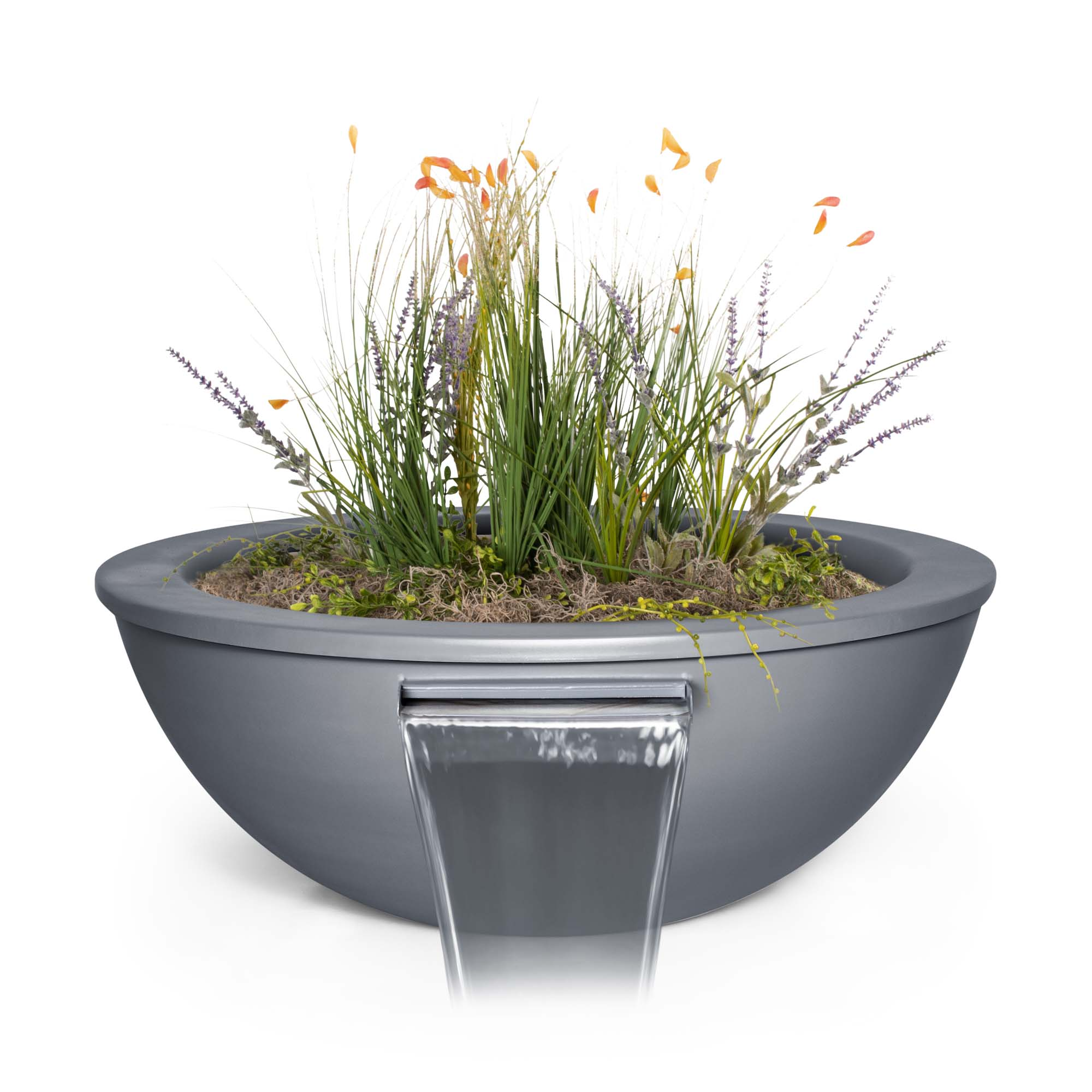 SEDONA PLANTER & WATER BOWL – METAL POWDER COAT