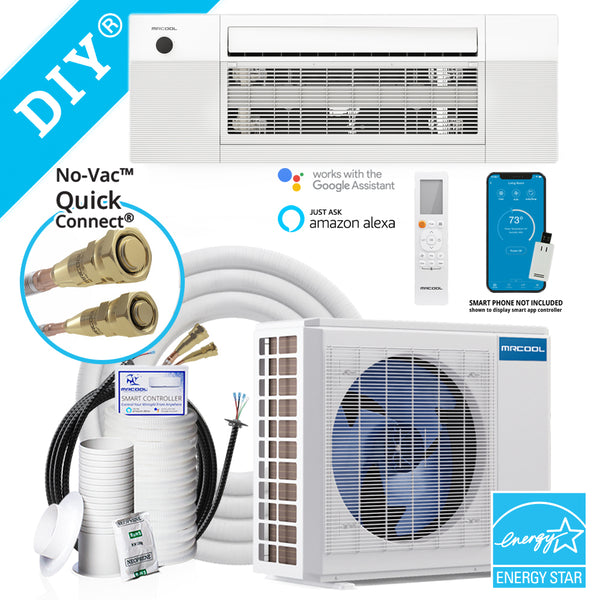 MRCOOL DIY 18,000 BTU Mini Split 1 Zone Ductless Air Conditioner & Heat Pump - 1 Room 750 SQ. FT - 4th Gen - CEILING CASSETTE - DIY-18-HP-CASS-230C25