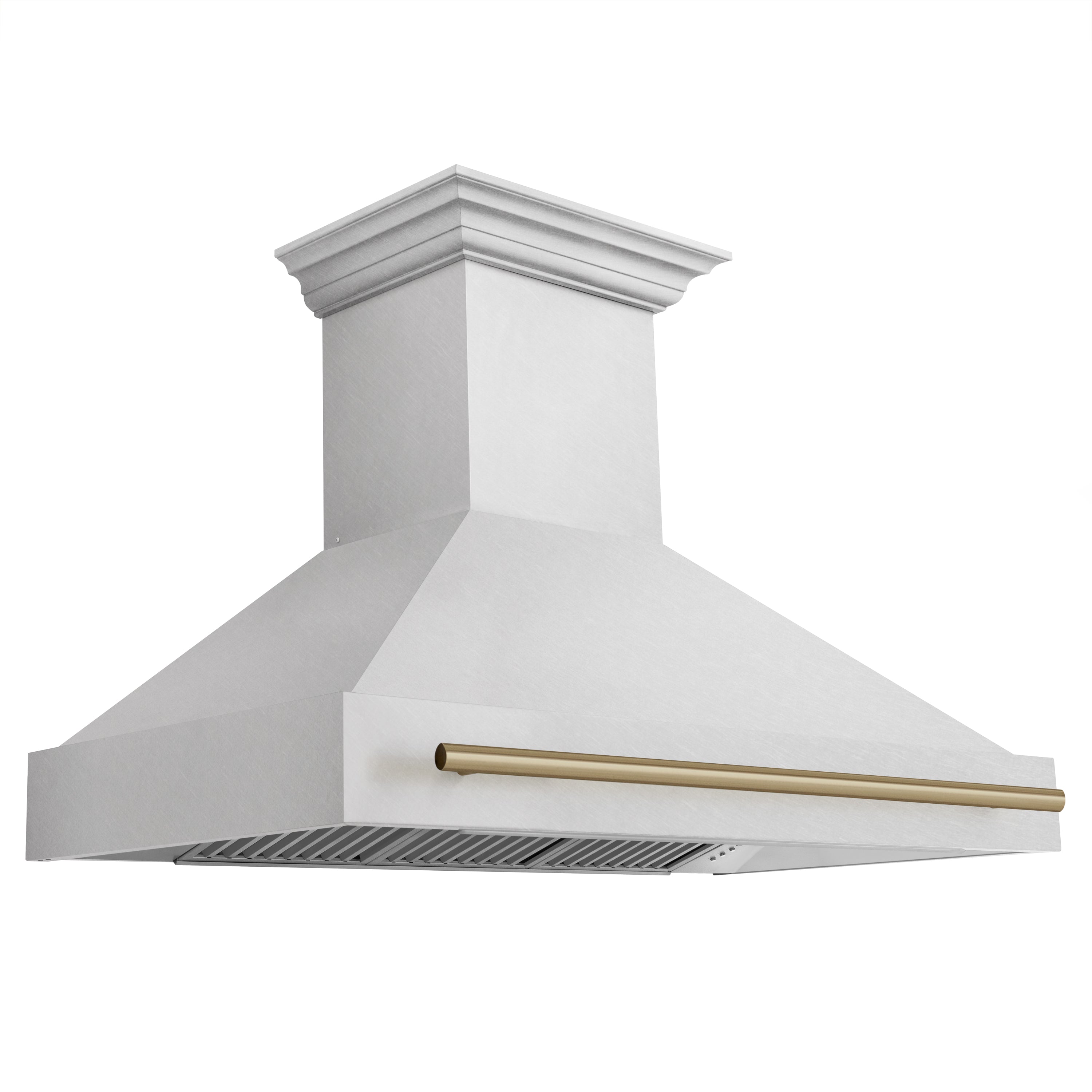 48 in. ZLINE Autograph Edition DuraSnow Stainless Steel Range Hood with DuraSnow Stainless Steel Shell (8654SNZ-48)