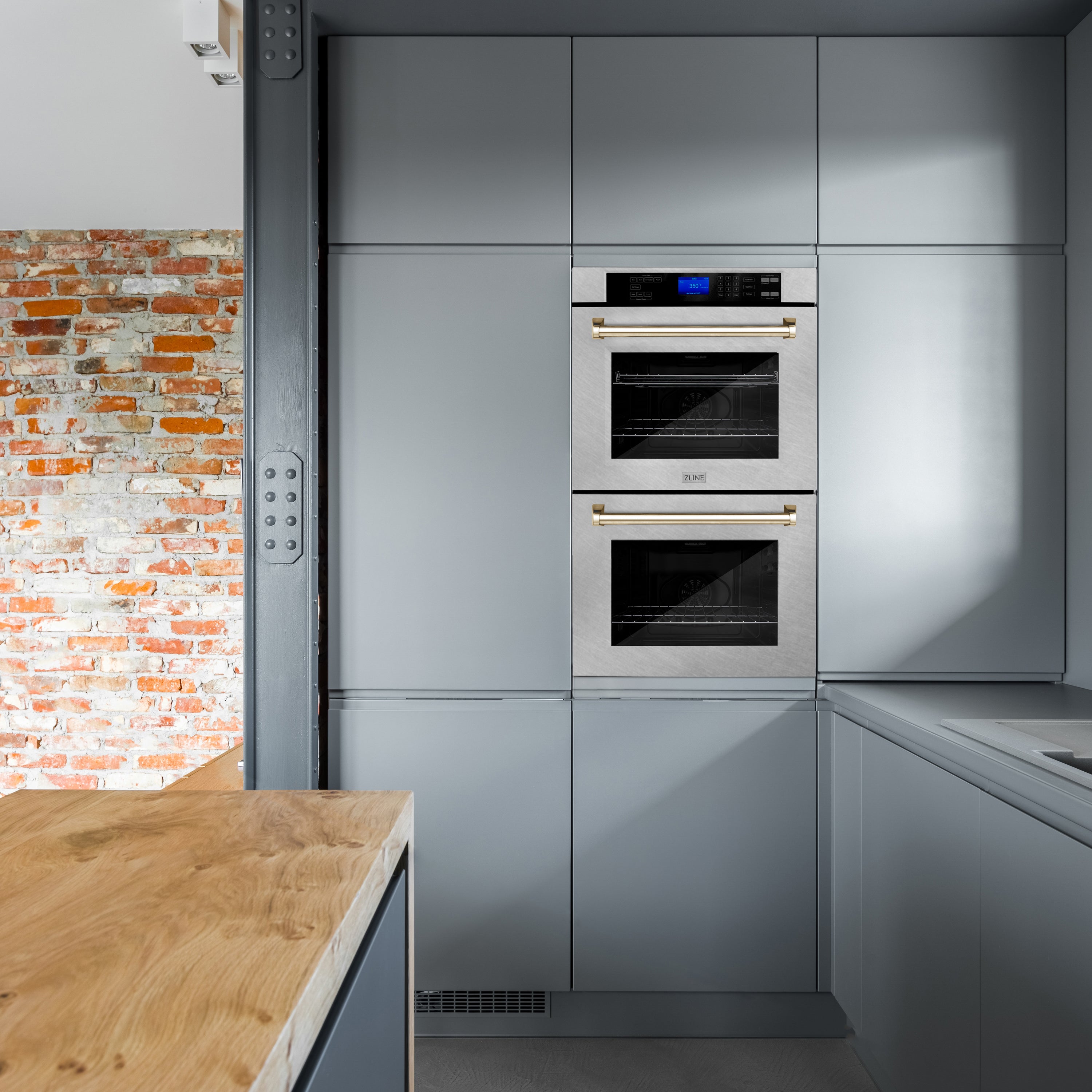 ZLINE 30" Autograph Edition Double Wall Oven with Self Clean and True Convection in DuraSnow Stainless Steel (AWDSZ-30)
