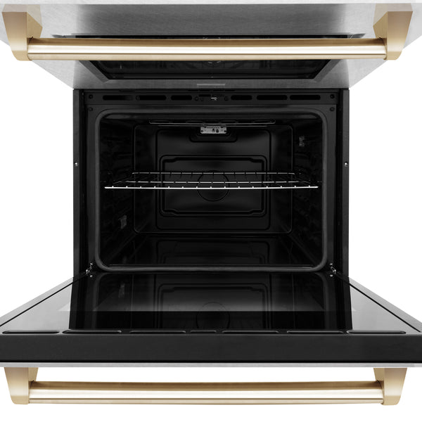 ZLINE 30" Autograph Edition Double Wall Oven with Self Clean and True Convection in DuraSnow Stainless Steel (AWDSZ-30)