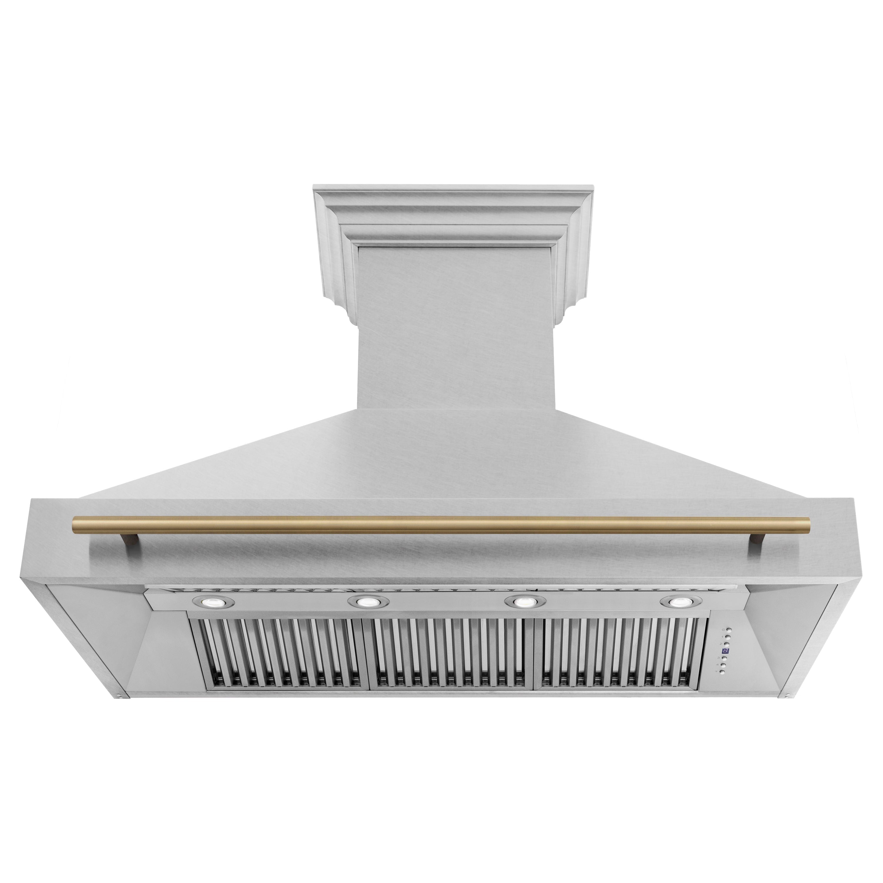 48 in. ZLINE Autograph Edition DuraSnow Stainless Steel Range Hood with DuraSnow Stainless Steel Shell (8654SNZ-48)