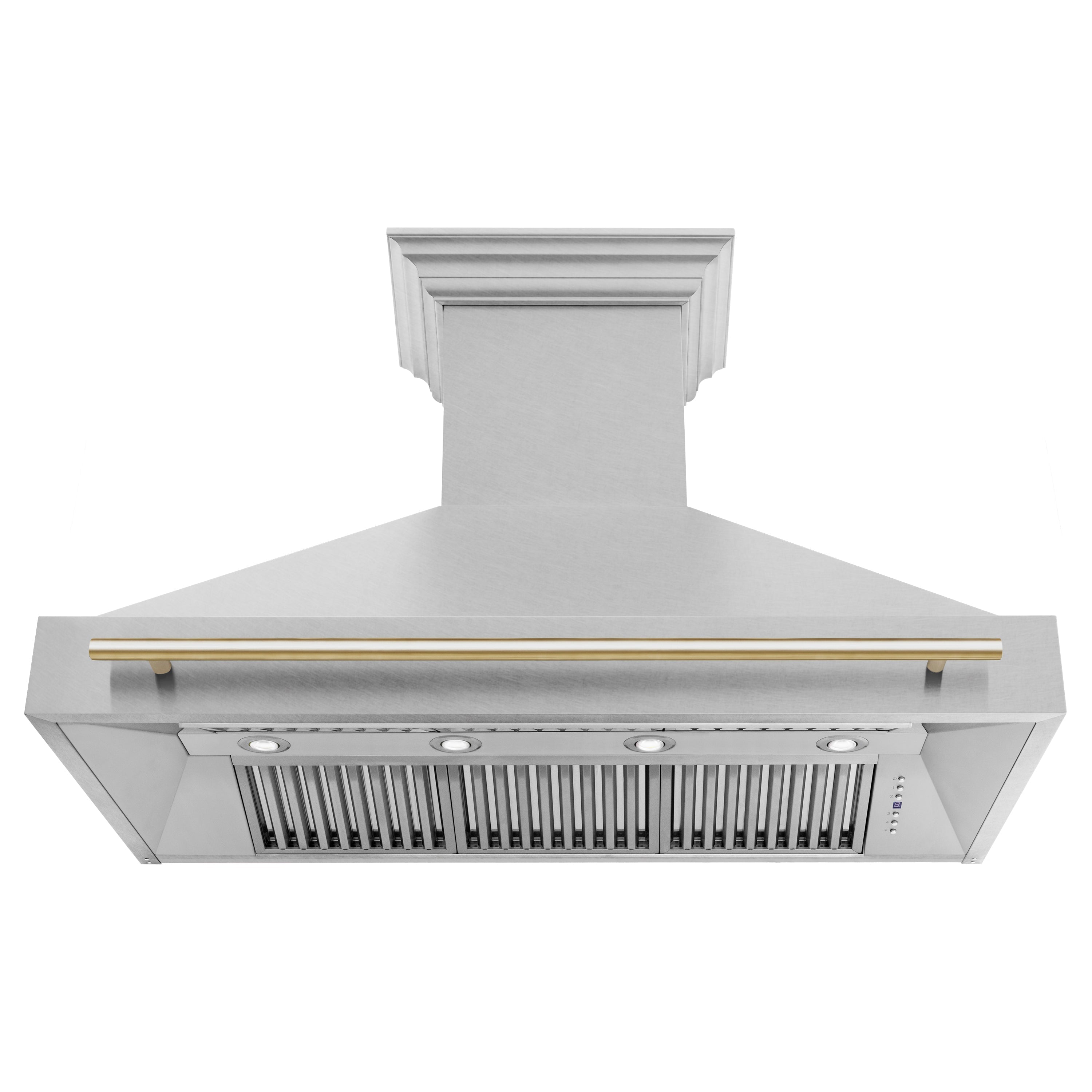 48 in. ZLINE Autograph Edition DuraSnow Stainless Steel Range Hood with DuraSnow Stainless Steel Shell (8654SNZ-48)
